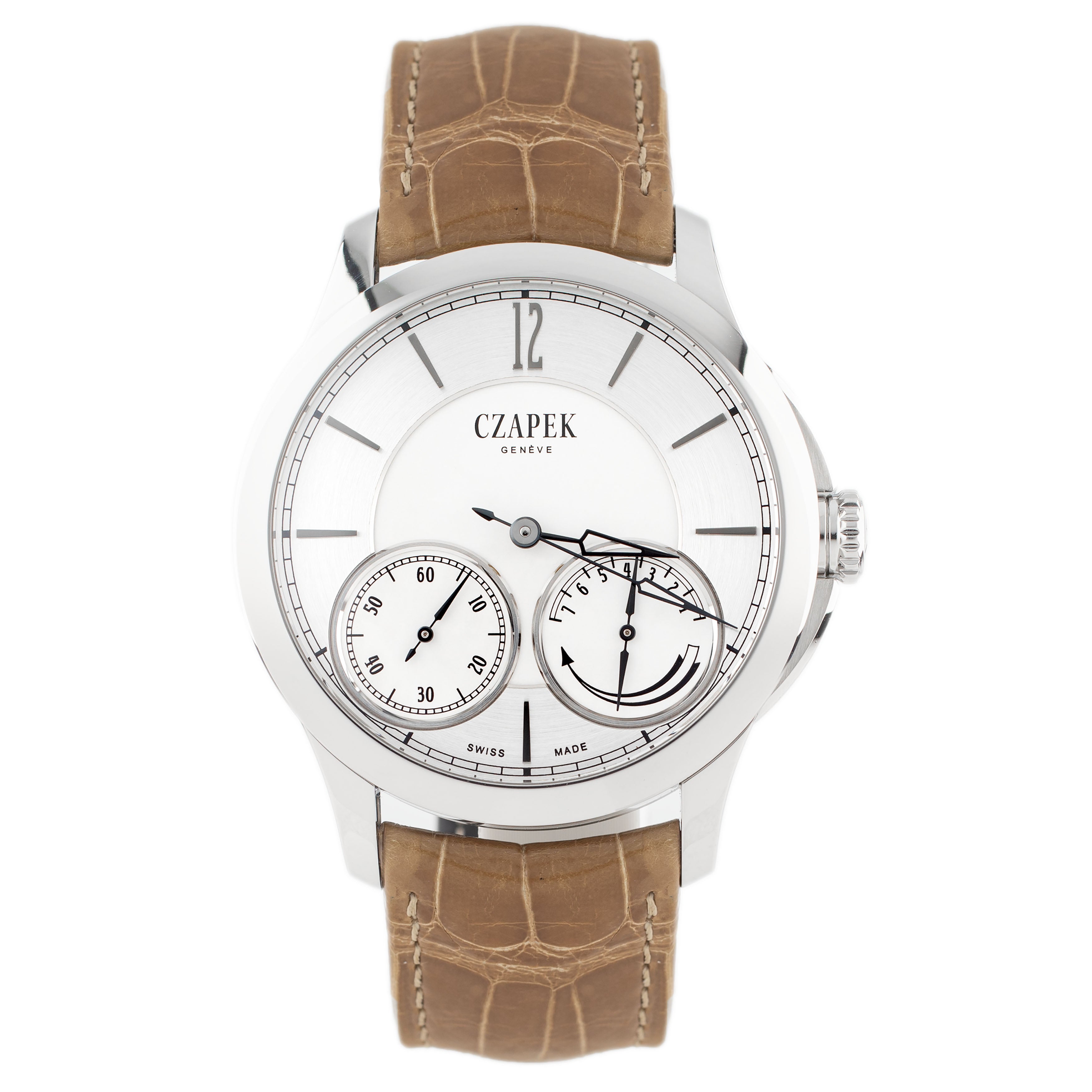 Czapek Quai Des Bergues First Edition No. 23 Stainless Steel Silver Dial 42.5mm QDB23