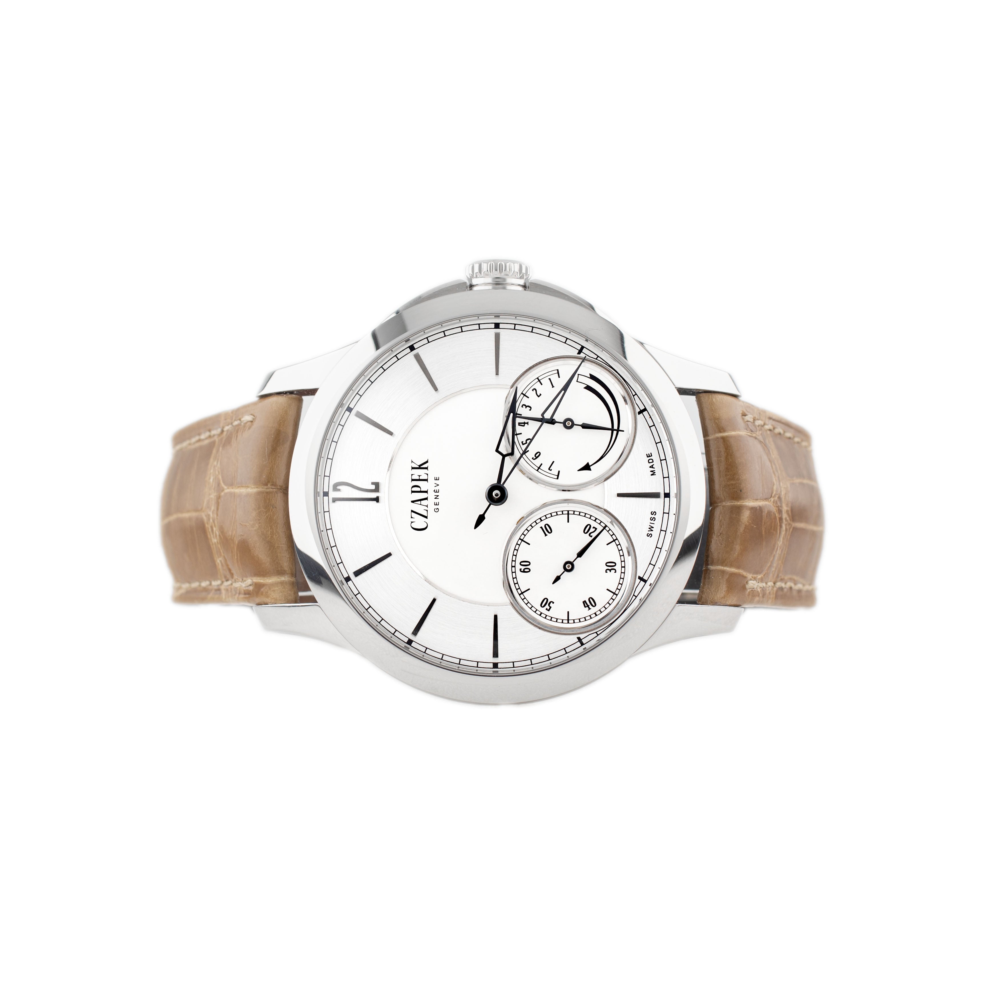 Czapek Quai Des Bergues First Edition No. 23 Stainless Steel Silver Dial 42.5mm QDB23