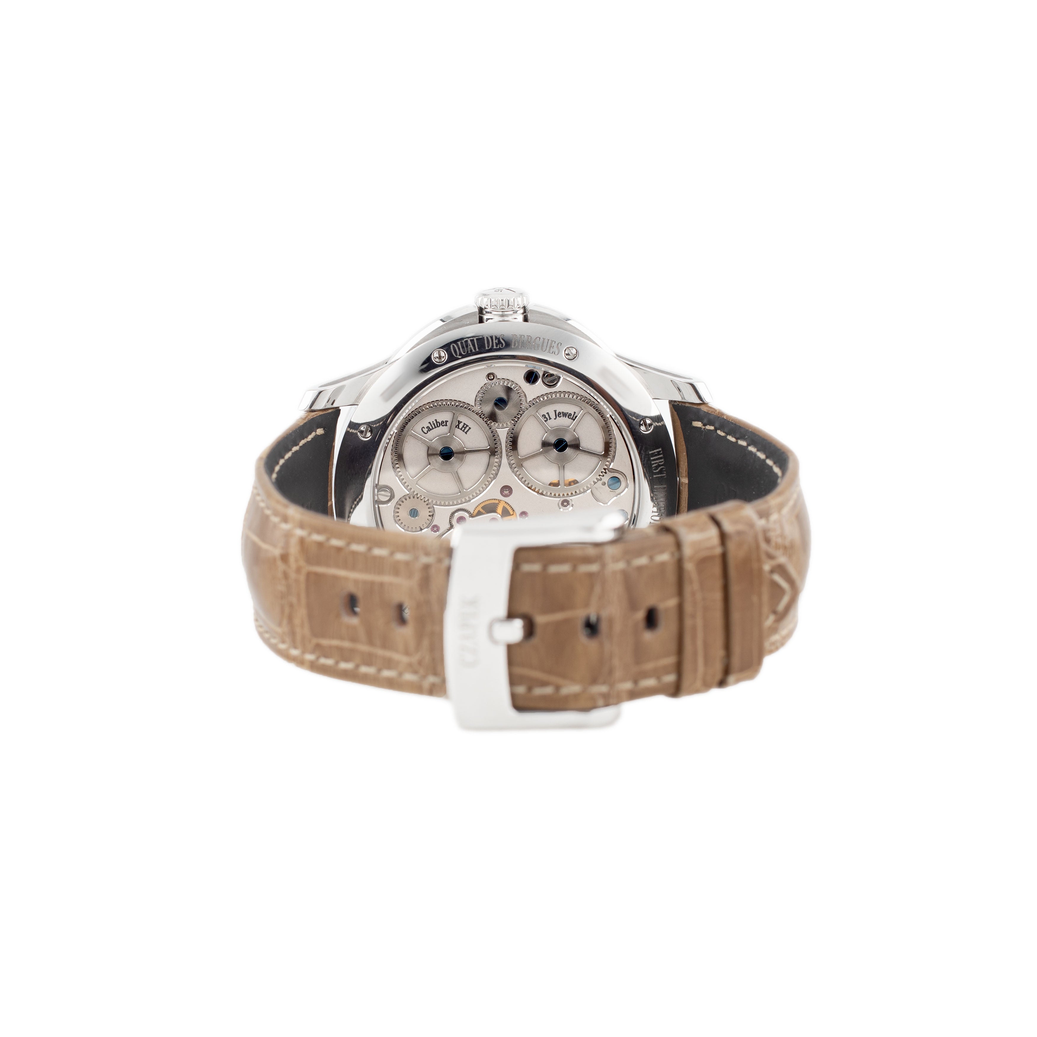 Czapek Quai Des Bergues First Edition No. 23 Stainless Steel Silver Dial 42.5mm QDB23