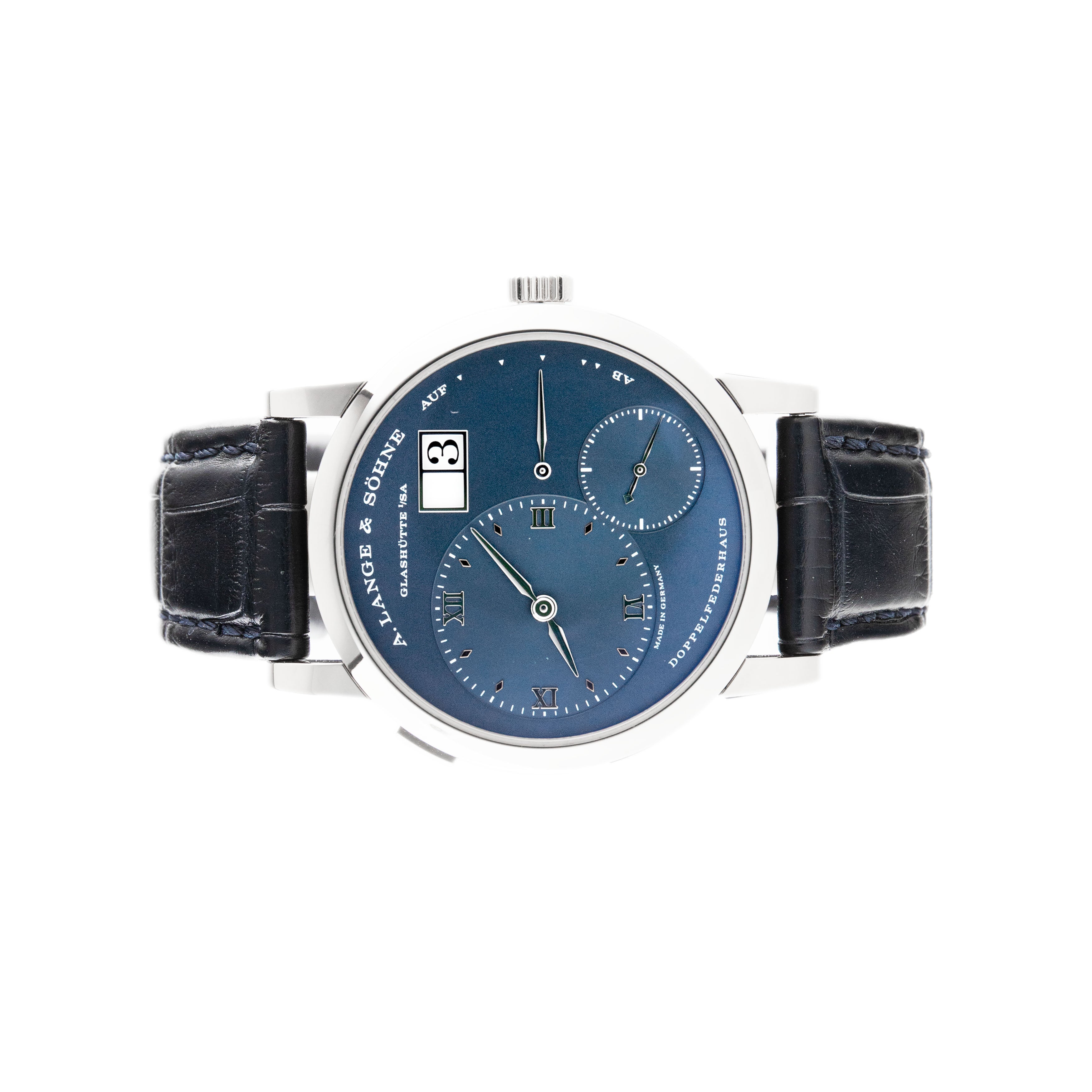 A. Lange & Sohne Lange 1 White Gold Blue Dial 38.5mm 191.028