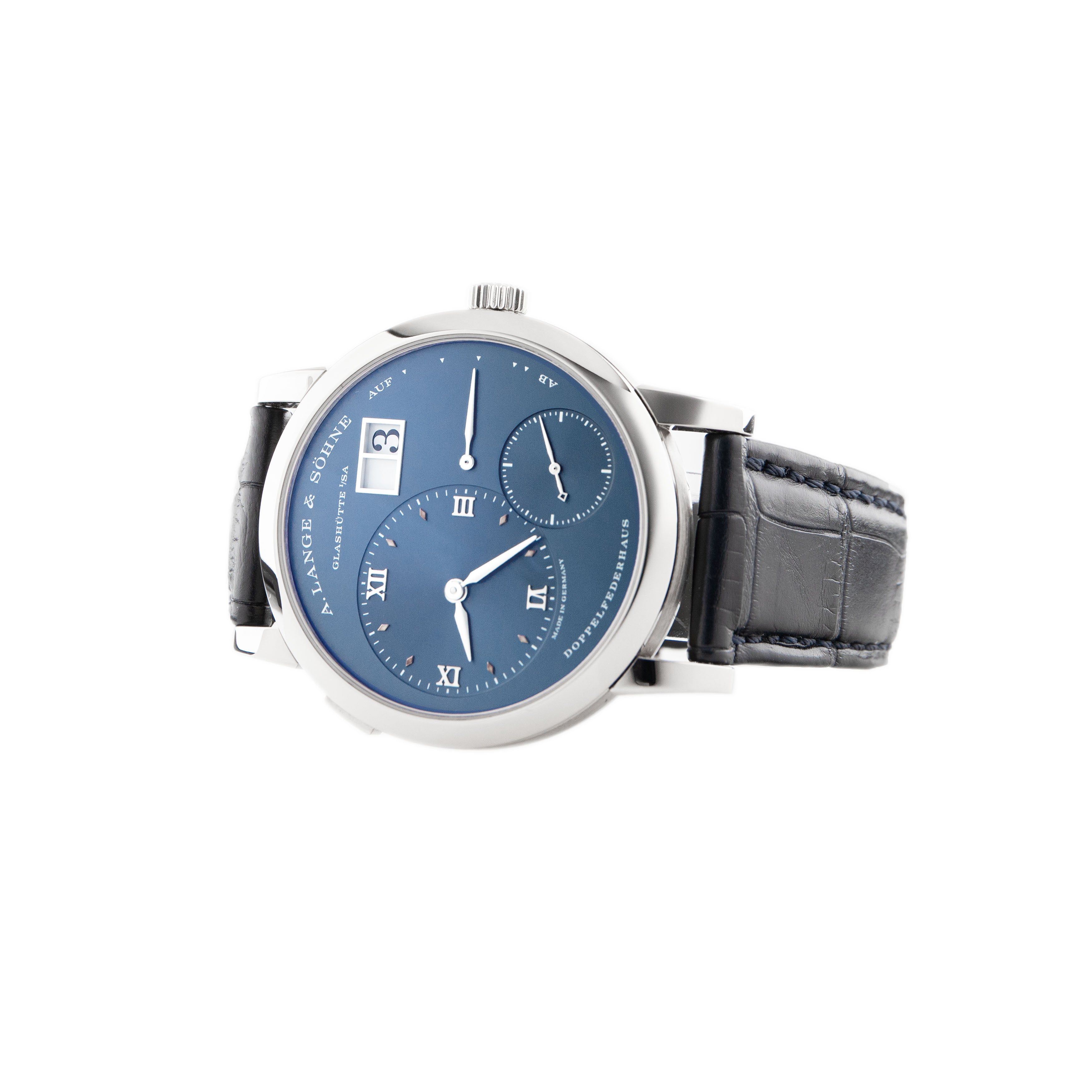 A. Lange & Sohne Lange 1 White Gold Blue Dial 38.5mm 191.028