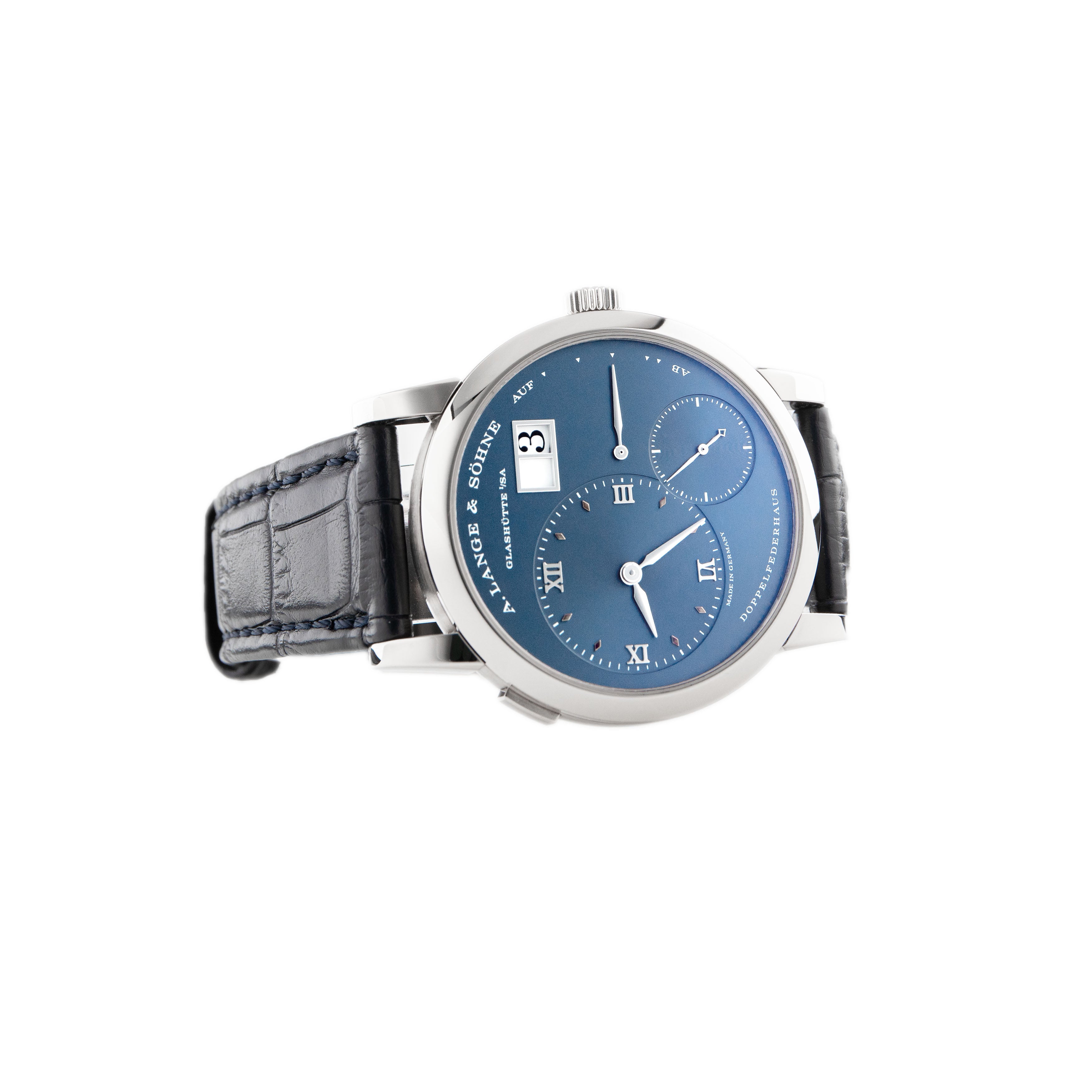 A. Lange & Sohne Lange 1 White Gold Blue Dial 38.5mm 191.028