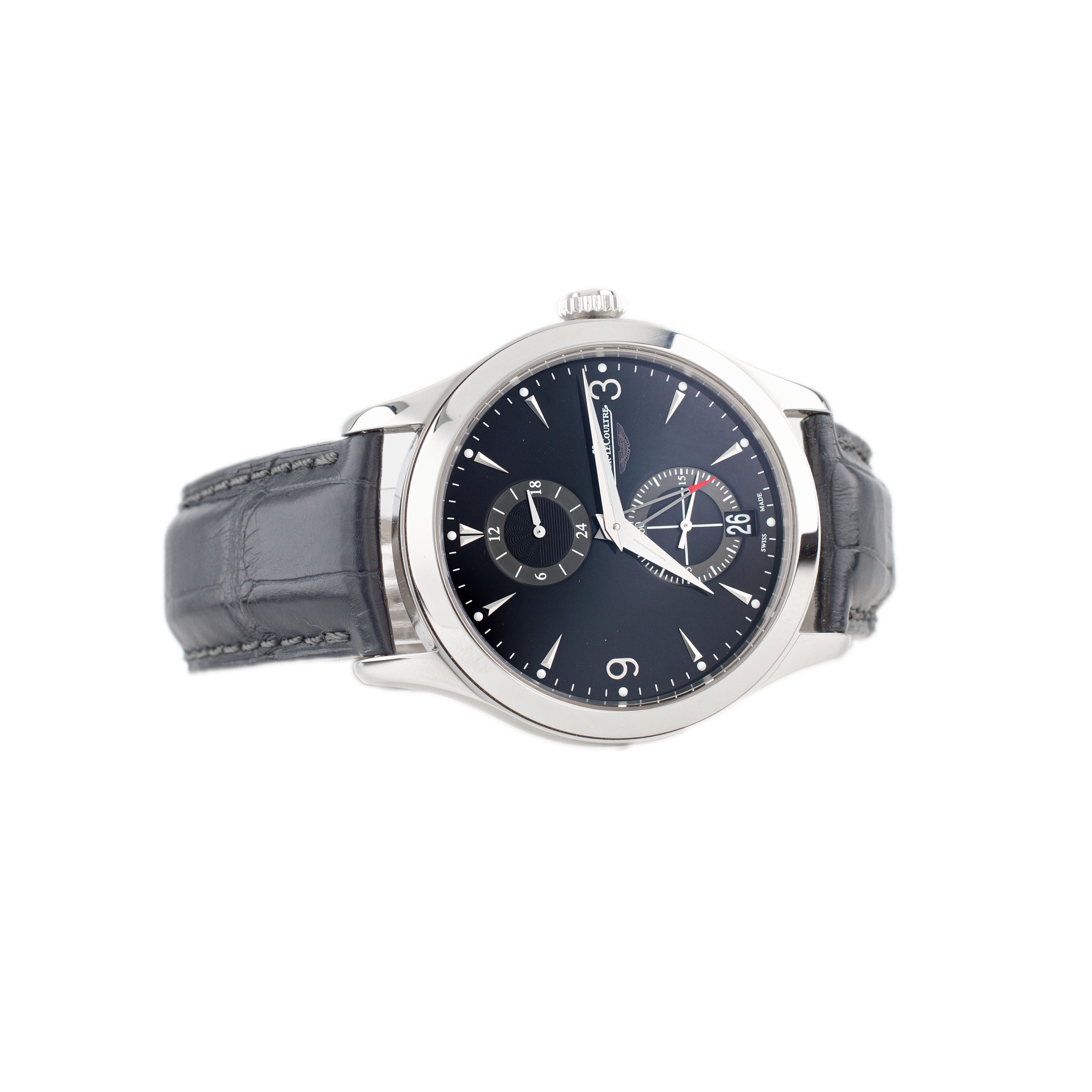 Jaeger-LeCoultre Master Hometime Aston Martin Stainless Steel Black Dial 40mm Q162847N