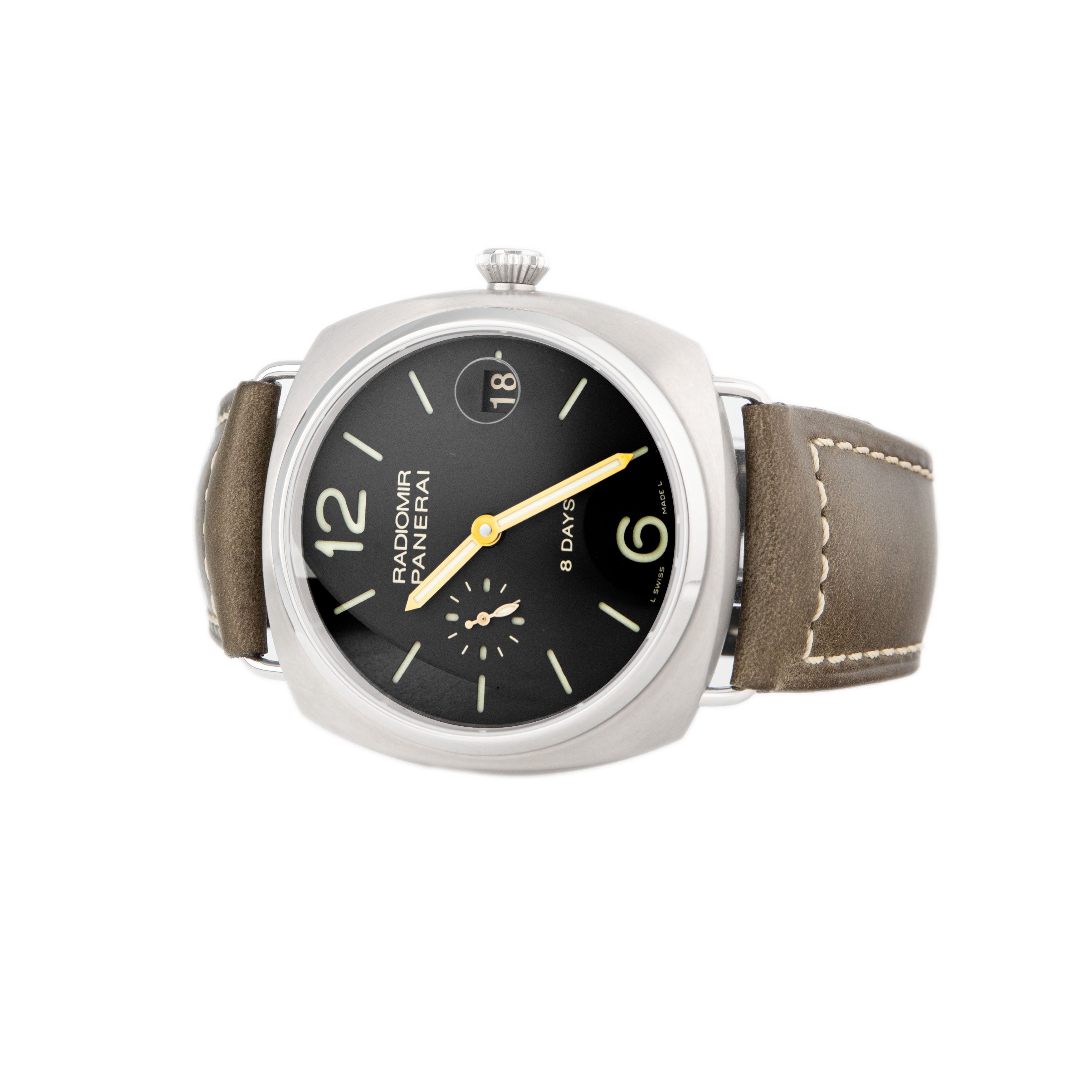 Panerai Radiomir 8 Days Titanio Titanium Black Dial 45mm PAM00346 Full Set