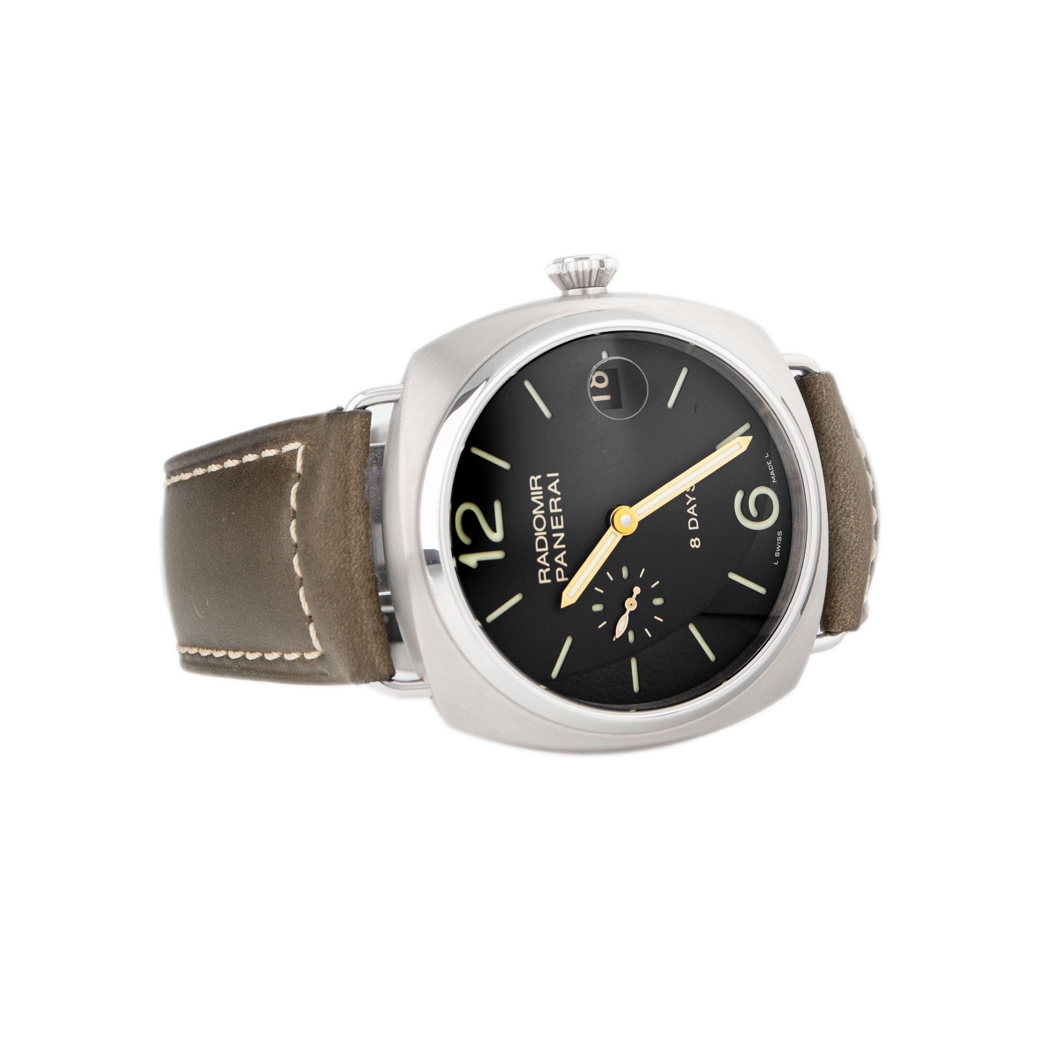 Panerai Radiomir 8 Days Titanio Titanium Black Dial 45mm PAM00346 Full Set