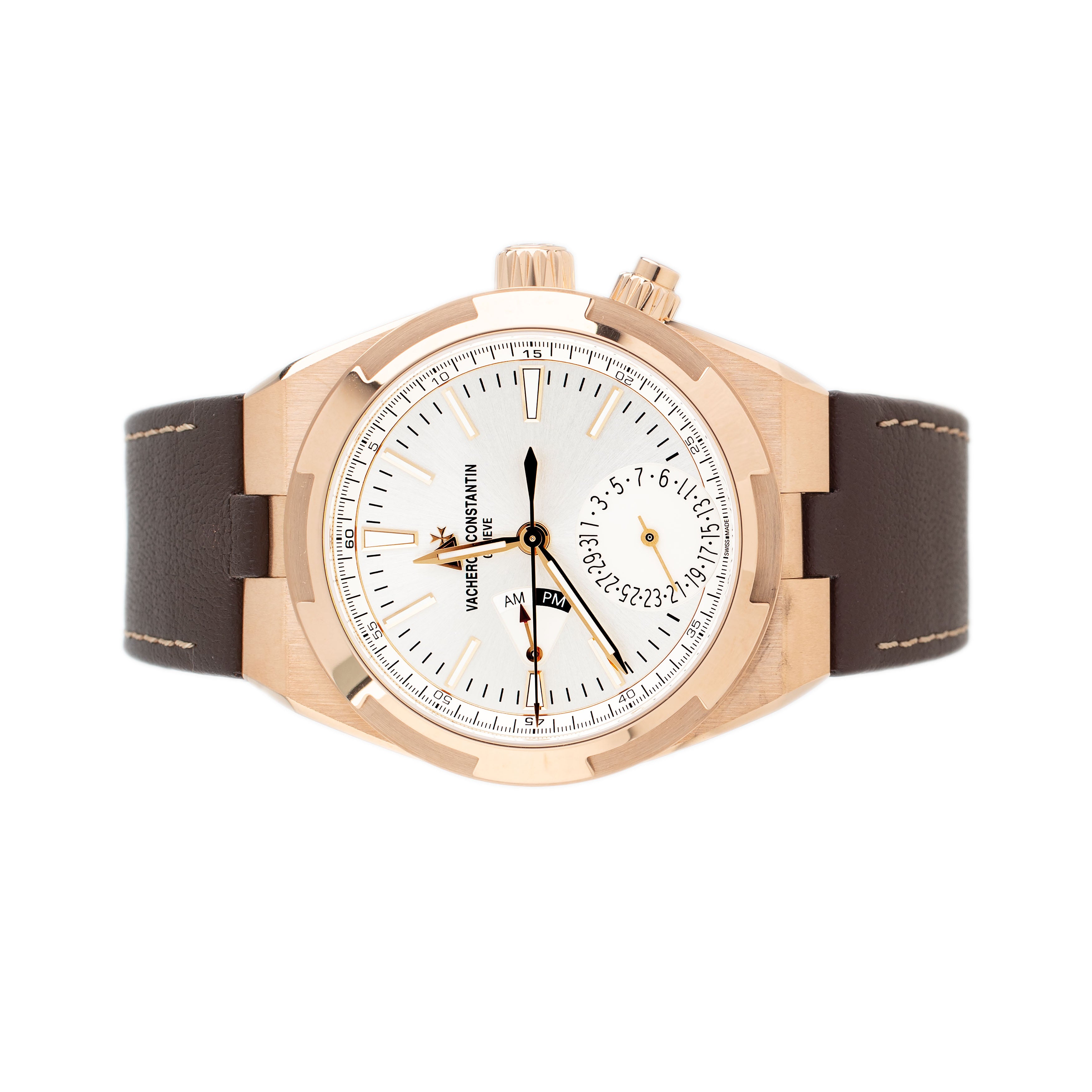 Vacheron Constantin Overseas Dual Time Rose Gold Silver Dial 41mm