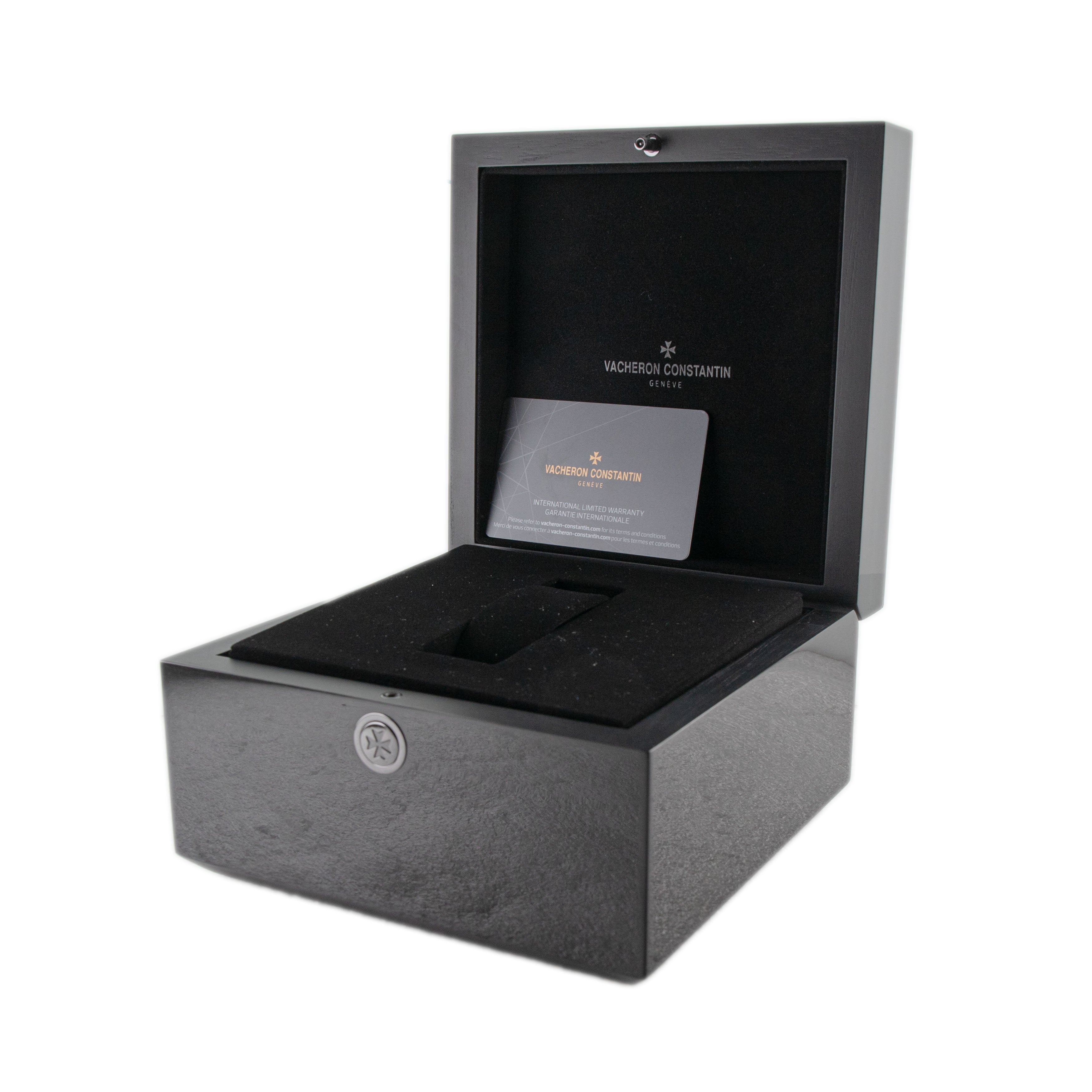 Vacheron Constantin 箱 ベルト2本セット Vacheron Constantin Overseas Dual Time Rose Gold Silver Dial 41mm