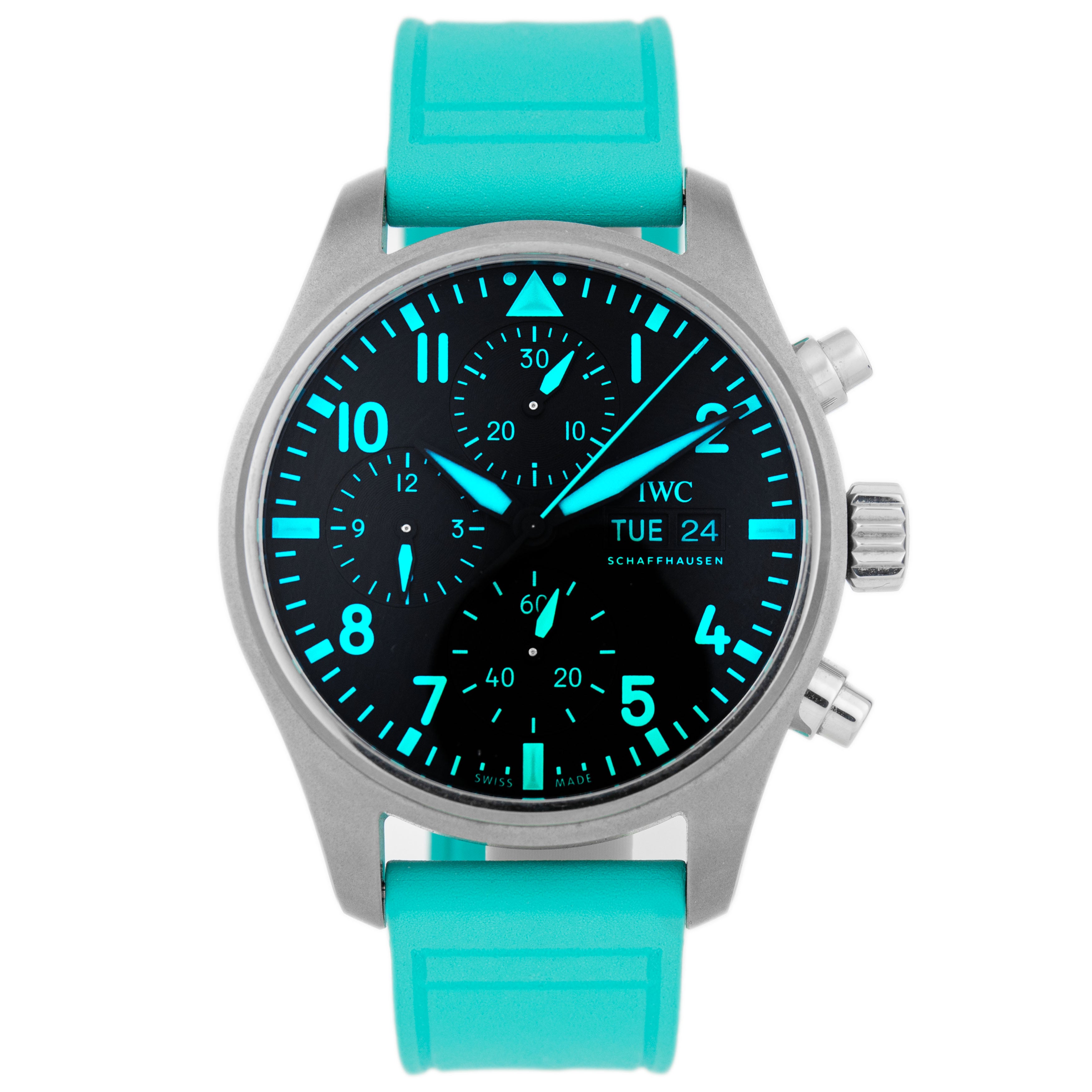 IWC Pilot's Watch Petronas AMGT Titanium Black Dial 41mm IW388108 Full Set