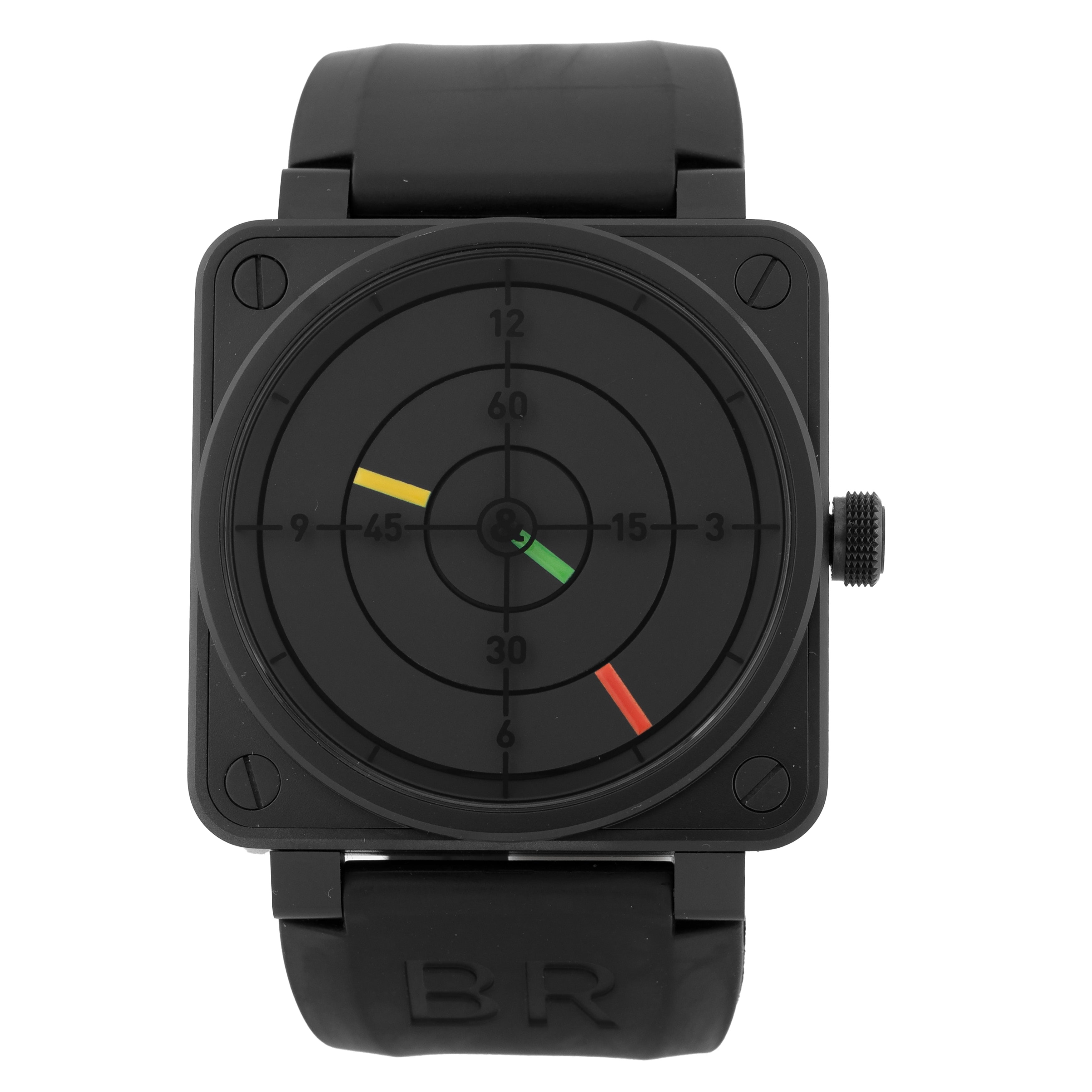 Bell & Ross BR01-92 Radar Stainless Steel Black Dial 46mm BR01-92 Radar Full Set