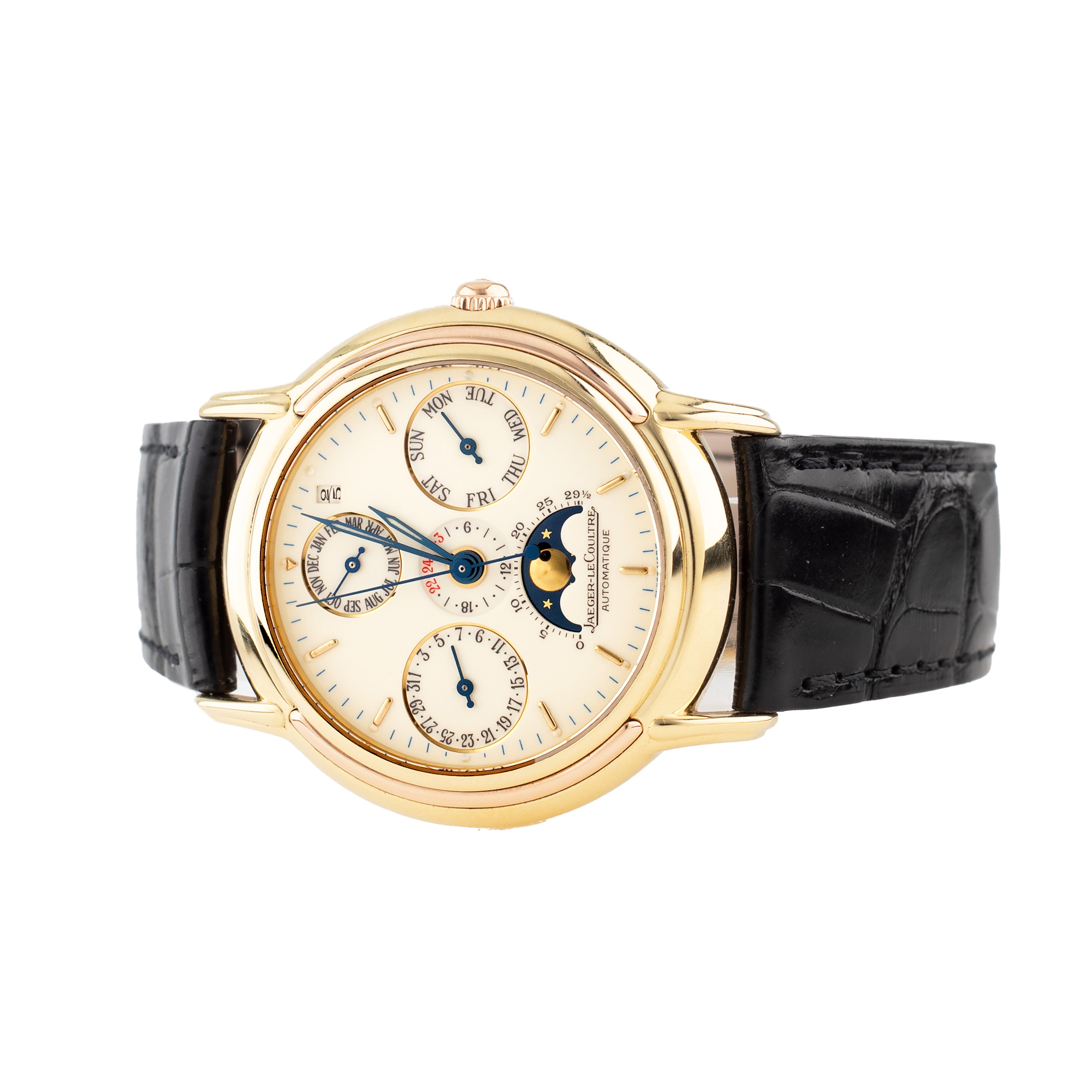 Jaeger-LeCoultre Odysseus Perpetual Yellow Gold Cream Dial 36mm 170.7.80 Full Set