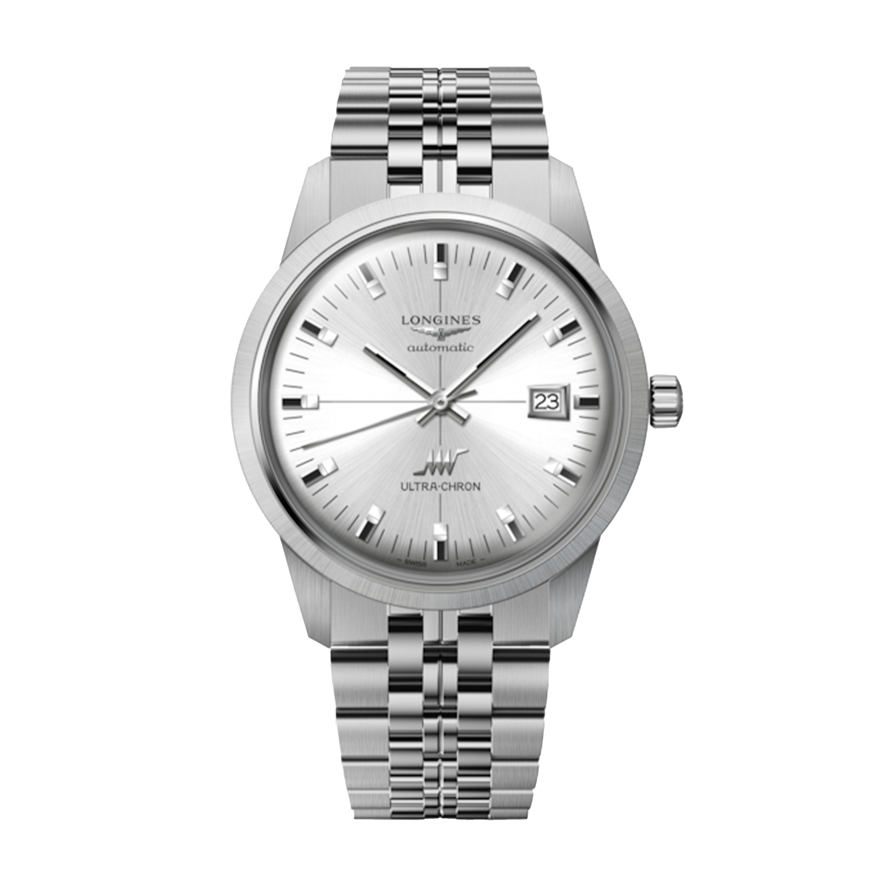 Longines Heritage Ultra-Chron Watch, 40mm Silver Dial, L2.937.4.72.6