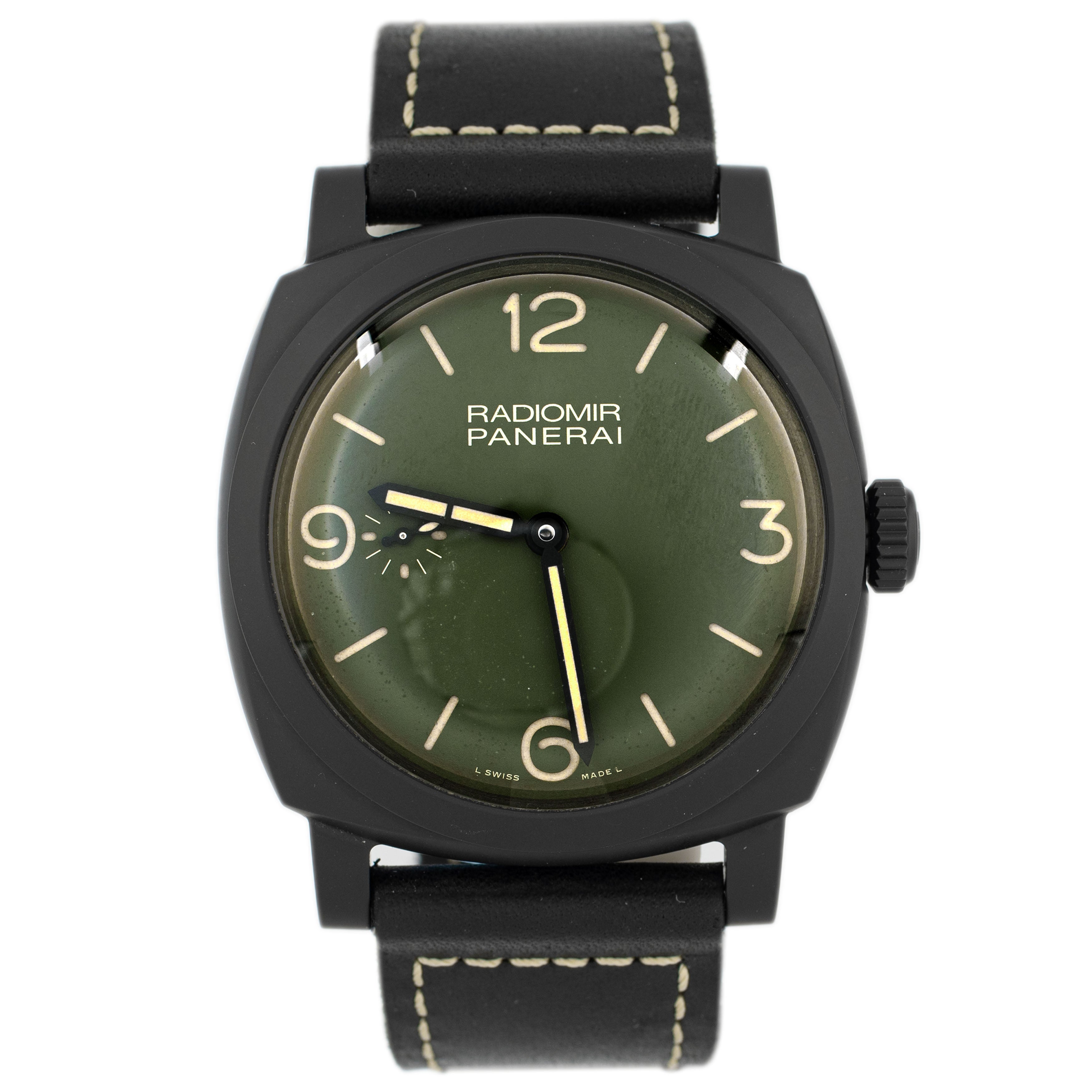 Panerai Radiomir Ceramic Green Dial 48mm Pam00997 Full Set