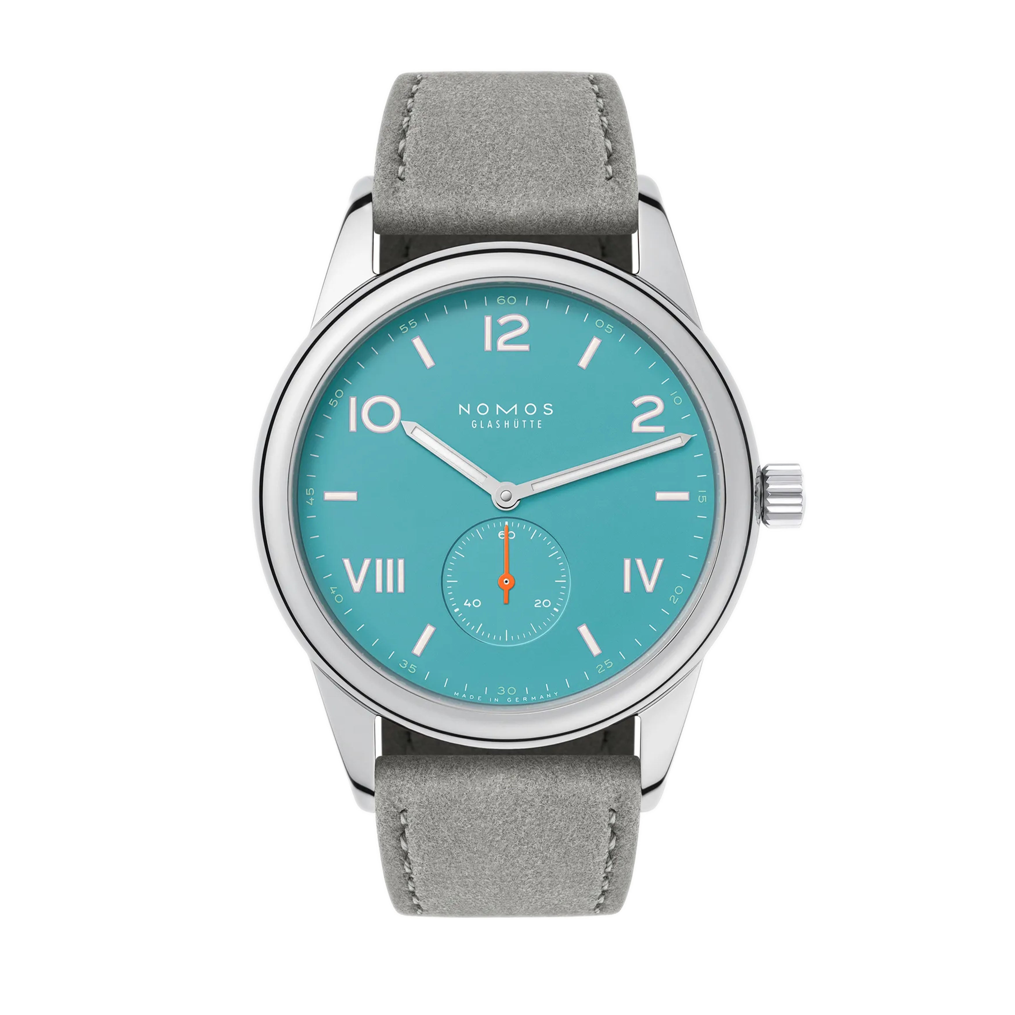 Nomos Glashutte Club Campus 38 Endless Blue Watch, 38mm Blue Dial, 724.GB