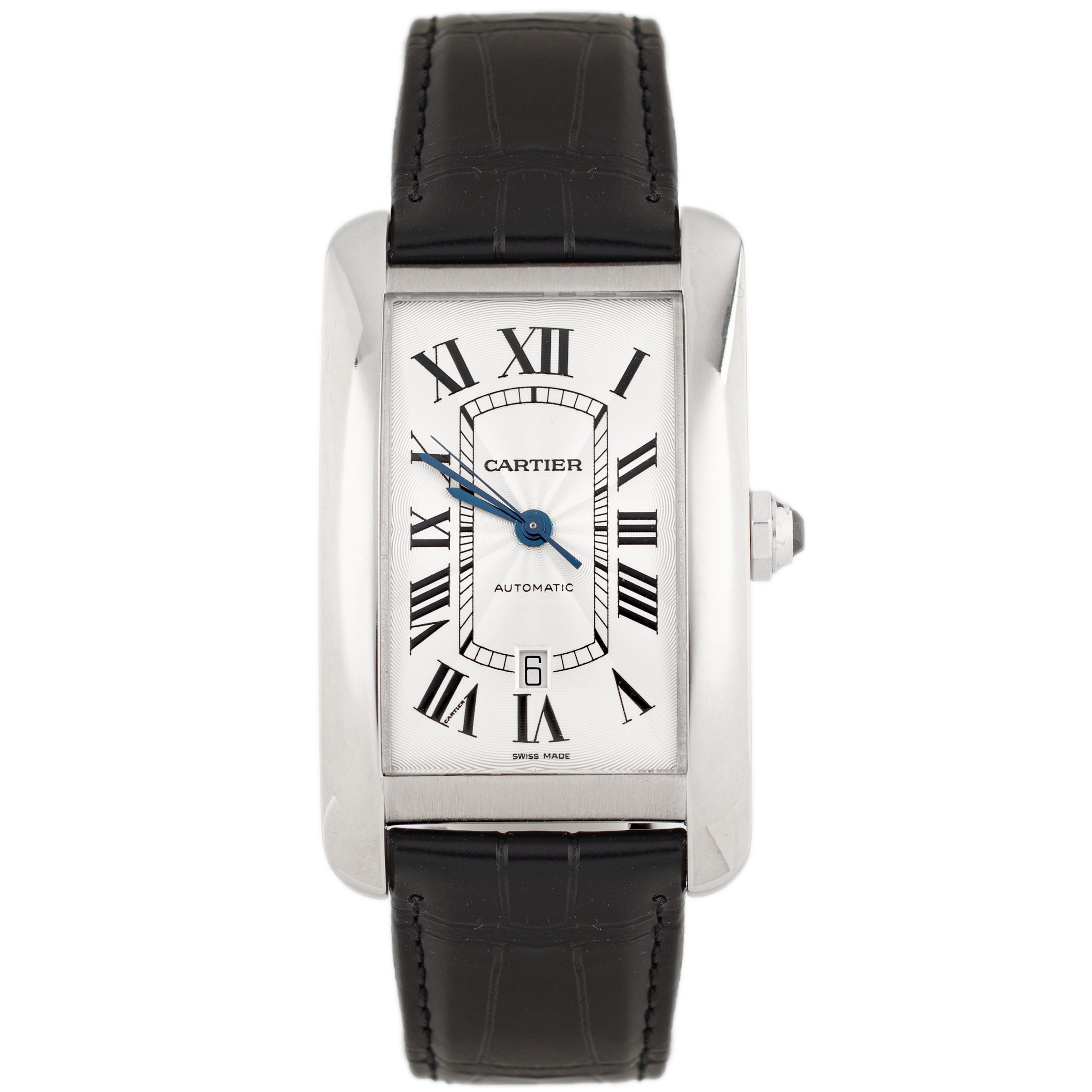 Cartier Tank Americaine XL White Gold Silver Dial 31x51mm 2928