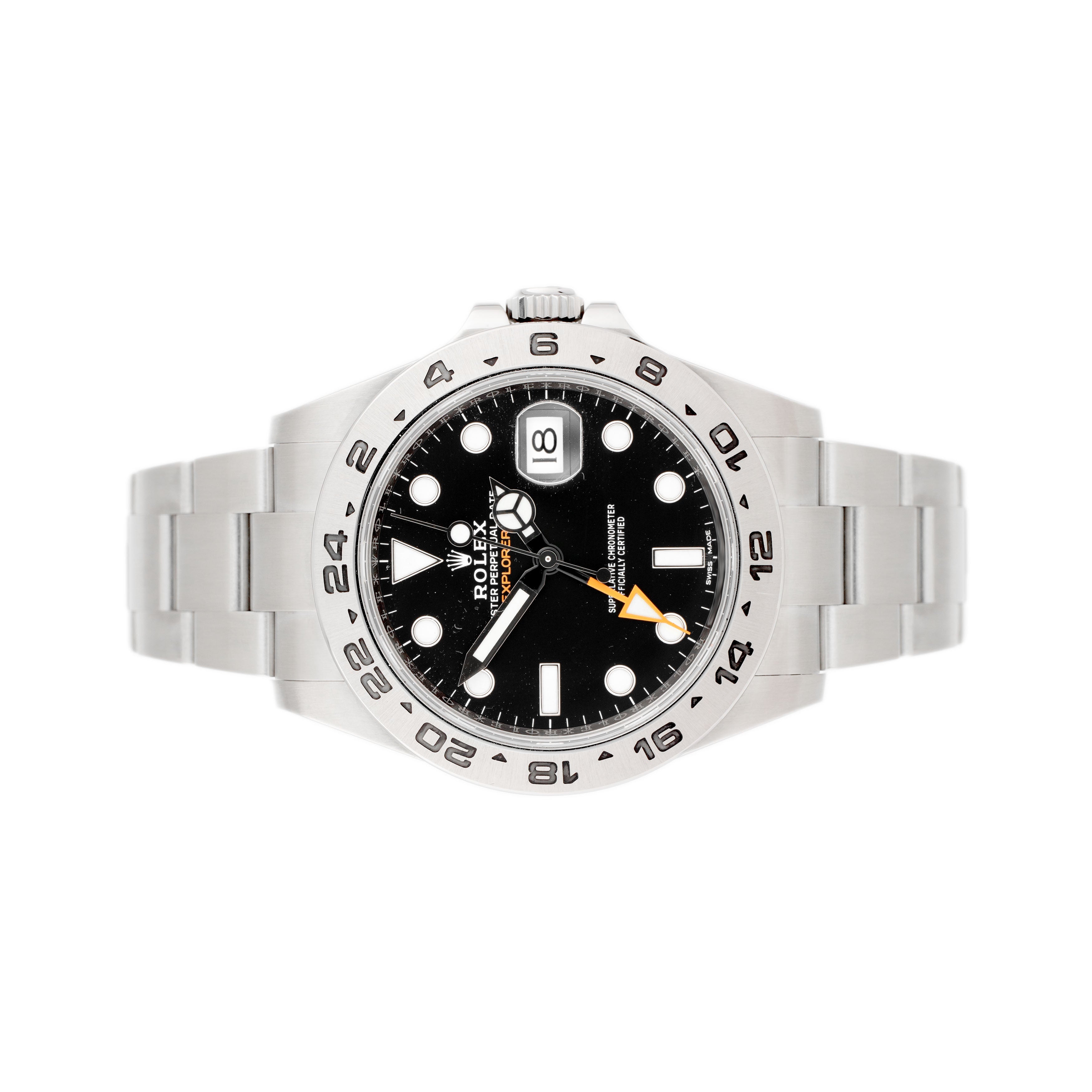 Rolex Explorer II Stainless Steel Black Dial 42mm 216570 Full Set