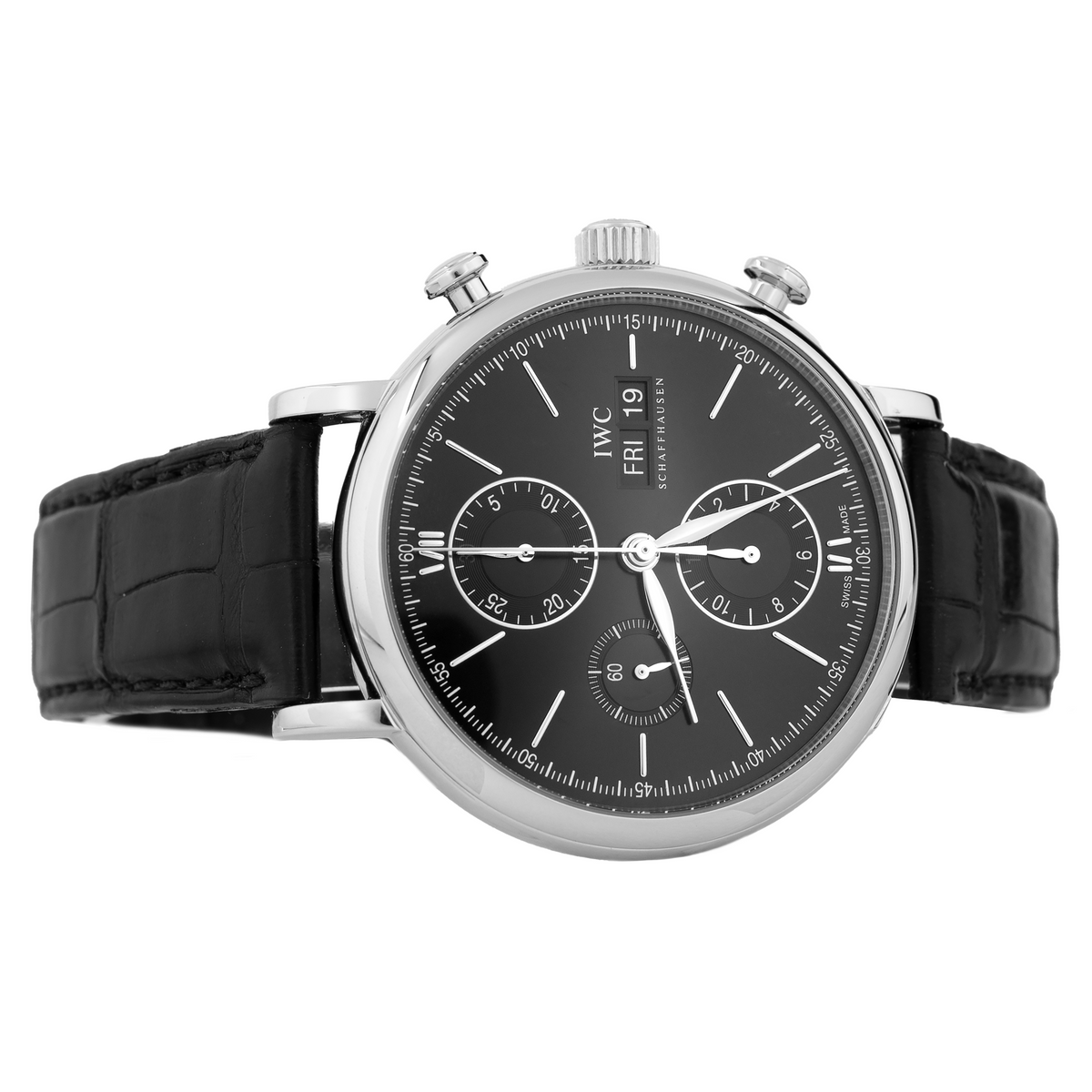IWC Portofino Chronograph Stainless Steel Black Dial 42mm IW391029