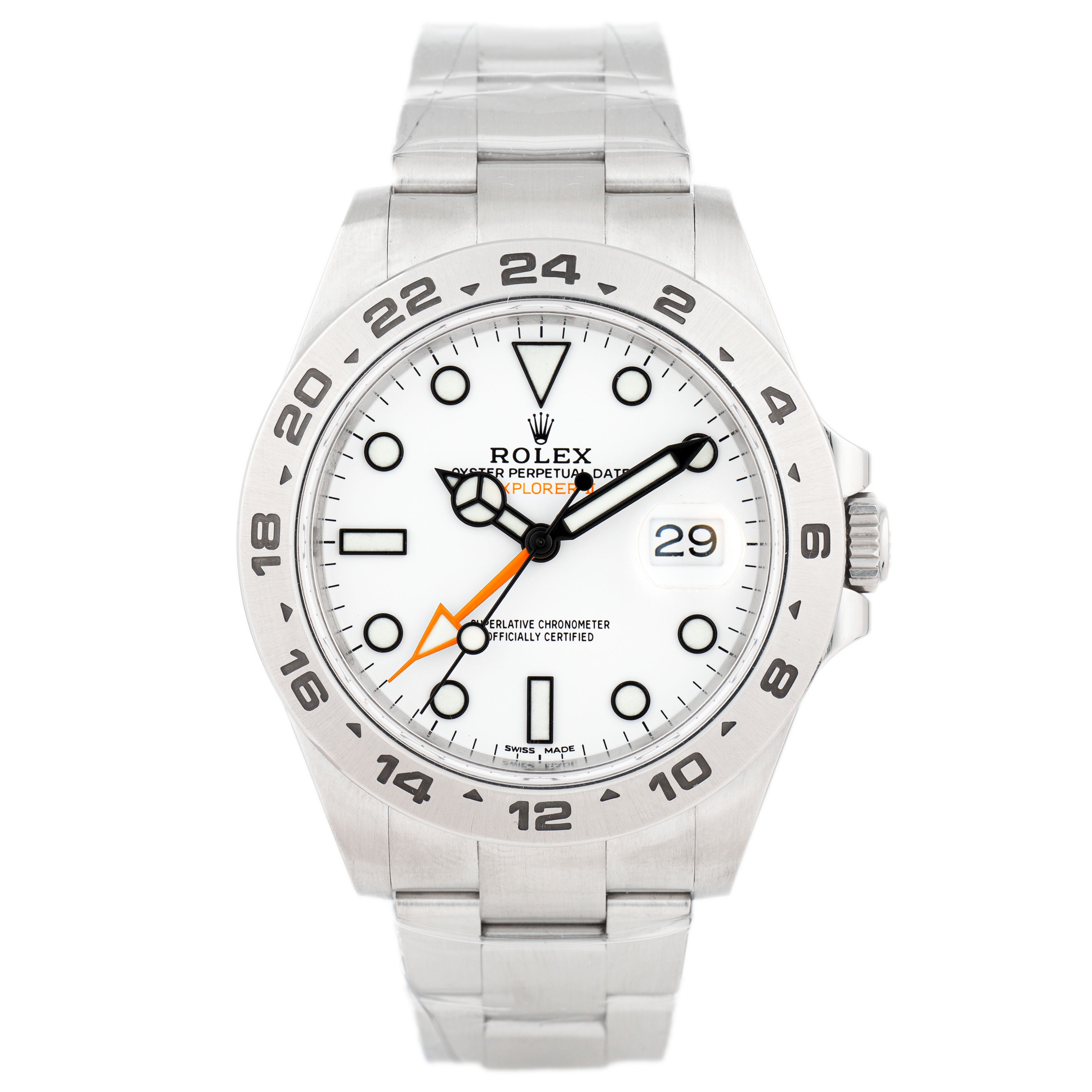 Rolex Explorer II Stainless Steel White Polar Dial 42mm 216570