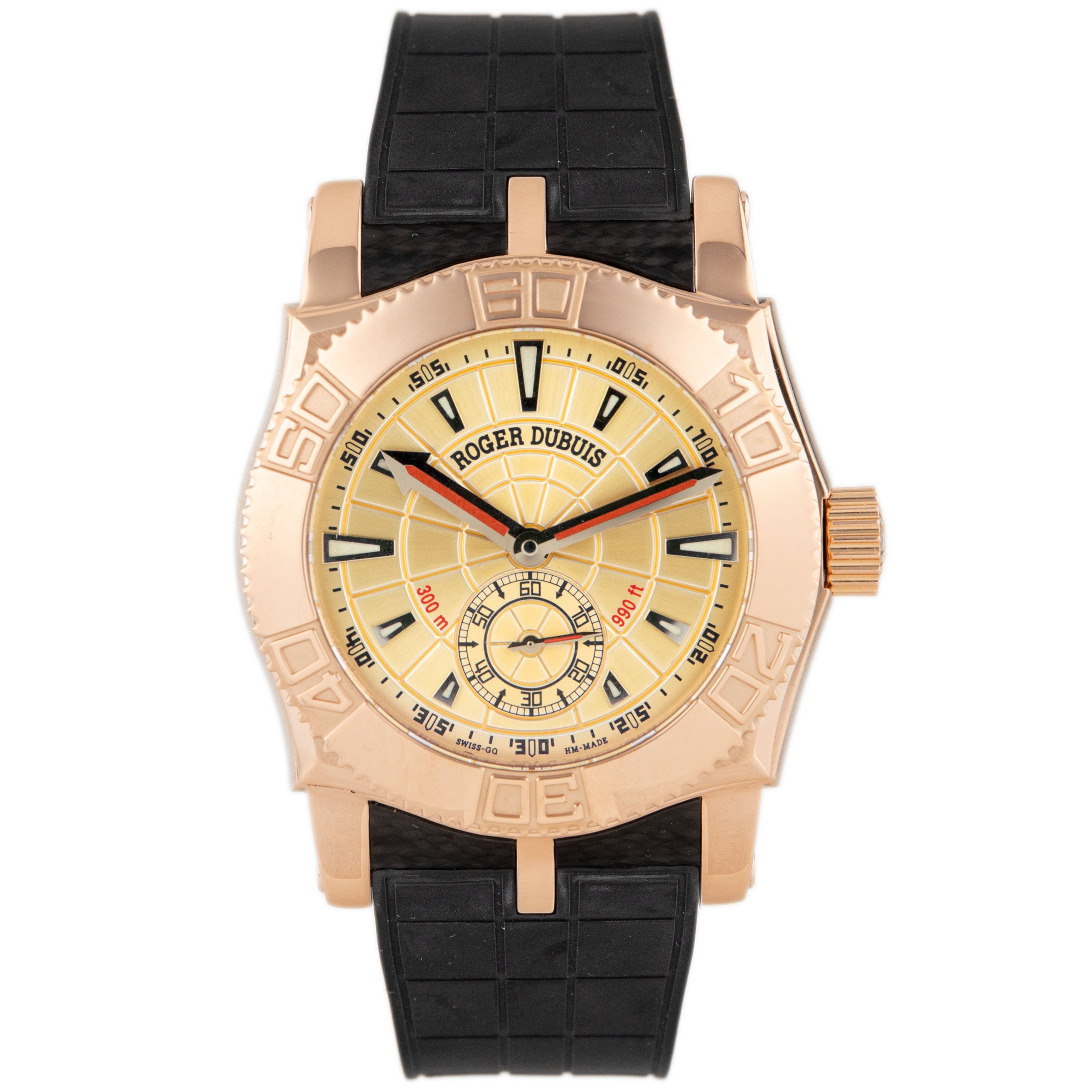 Roger Dubuis Easy Diver Rose Gold Champagne Dial 41mm SE43 14 5 4.53R