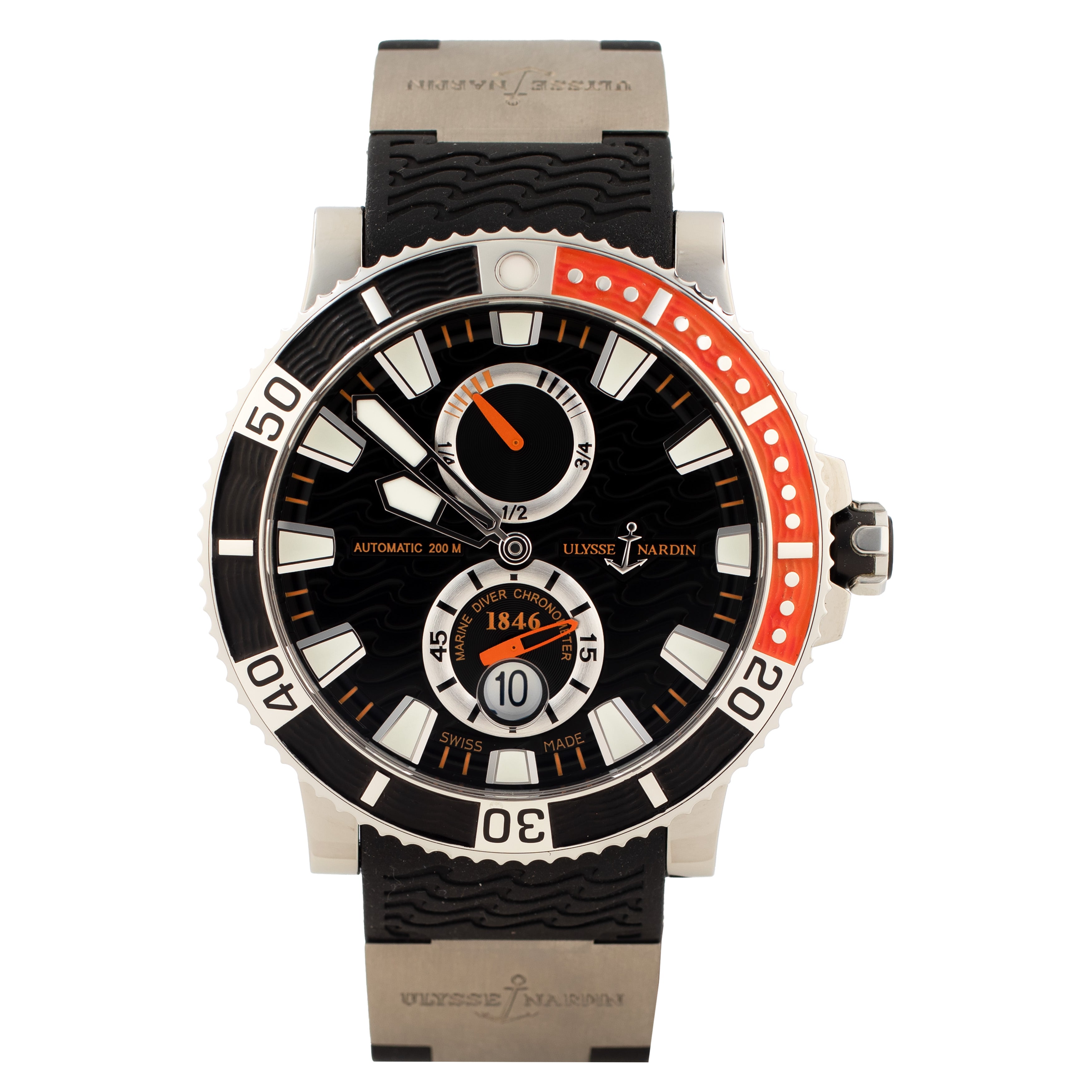 Ulysse Nardin Maxi Marine Diver Titanium Black Dial 45mm 263-90-3/92