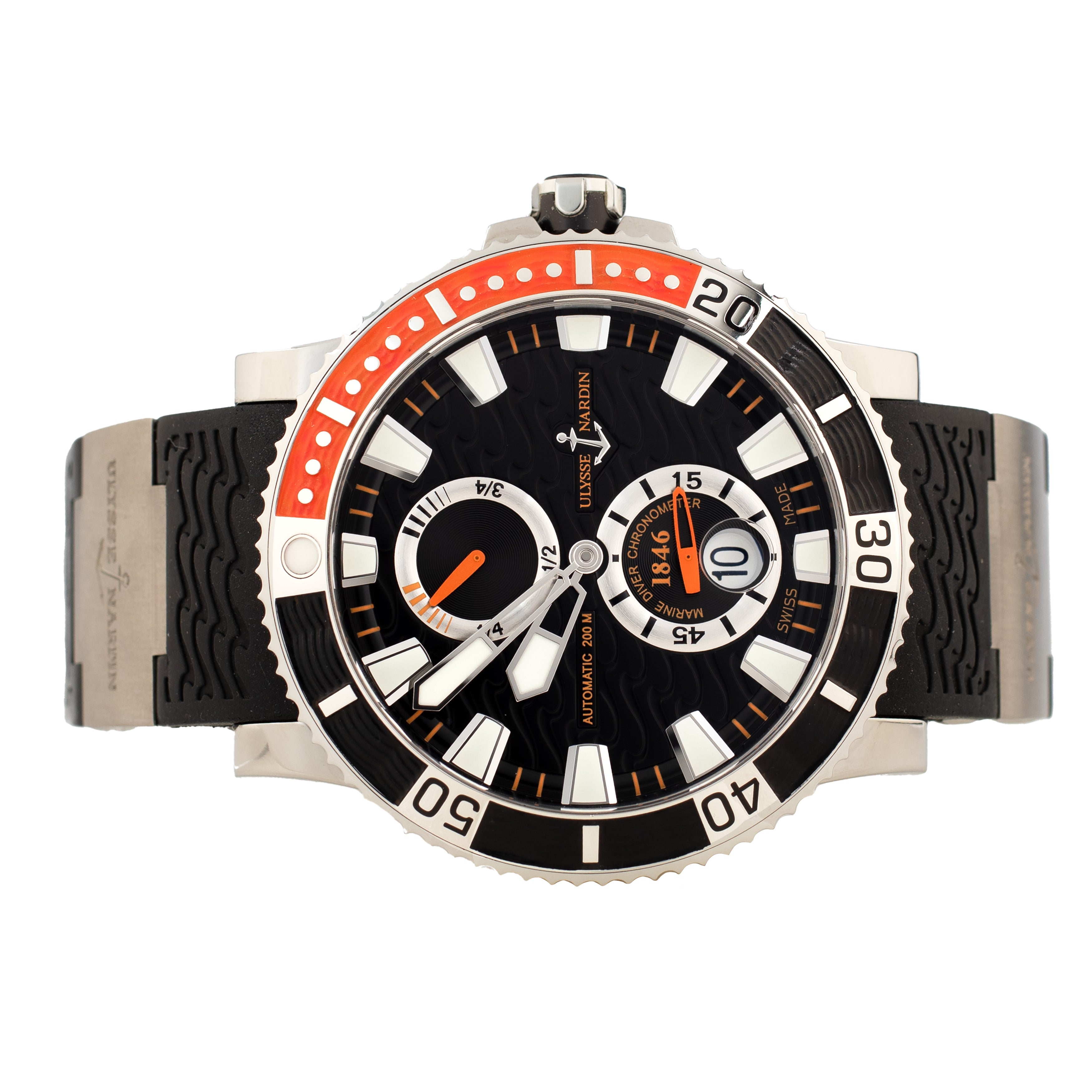 Ulysse Nardin Maxi Marine Diver Titanium Black Dial 45mm 263-90-3/92