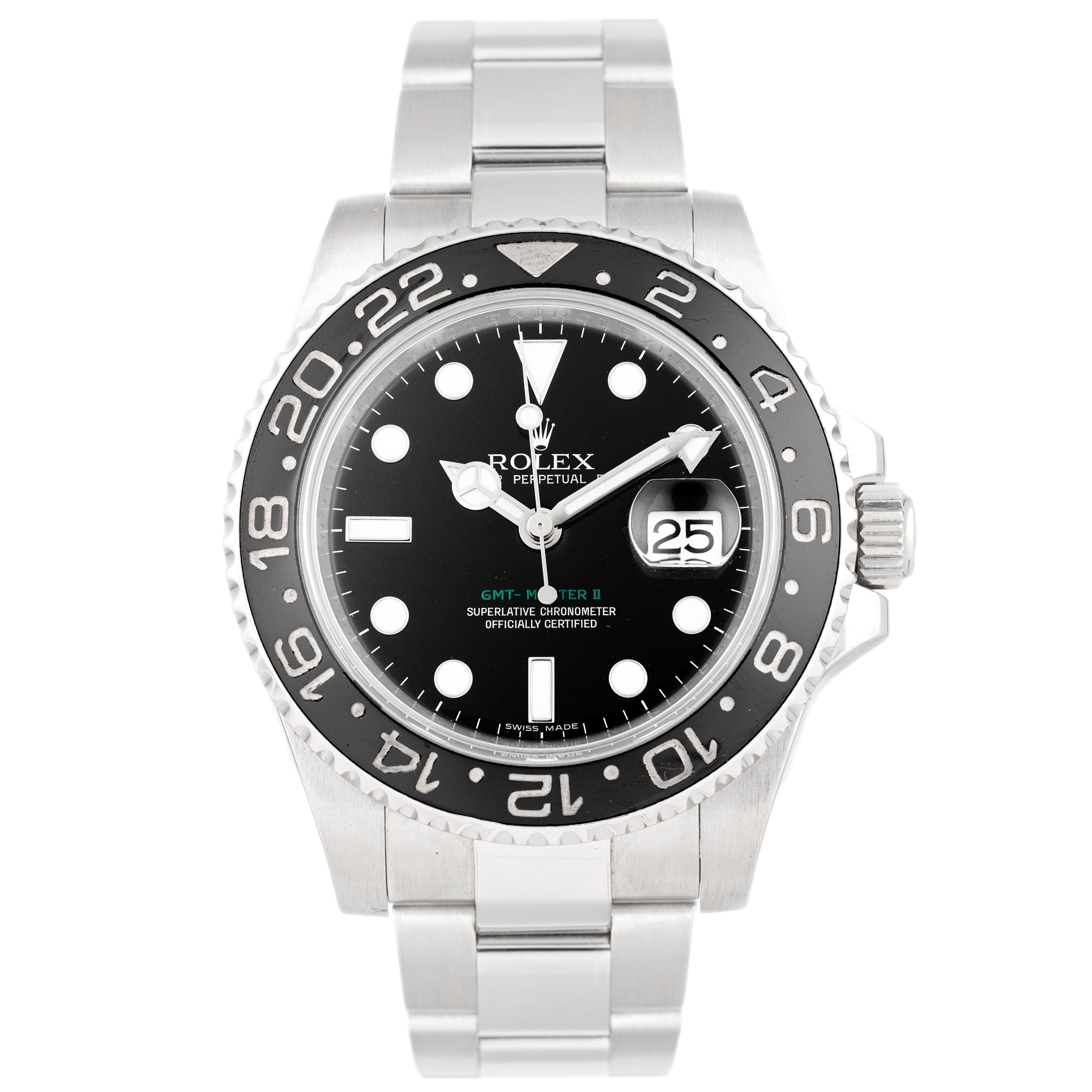 Rolex GMT-Master II Stainless Steel Black Dial 40mm 116710