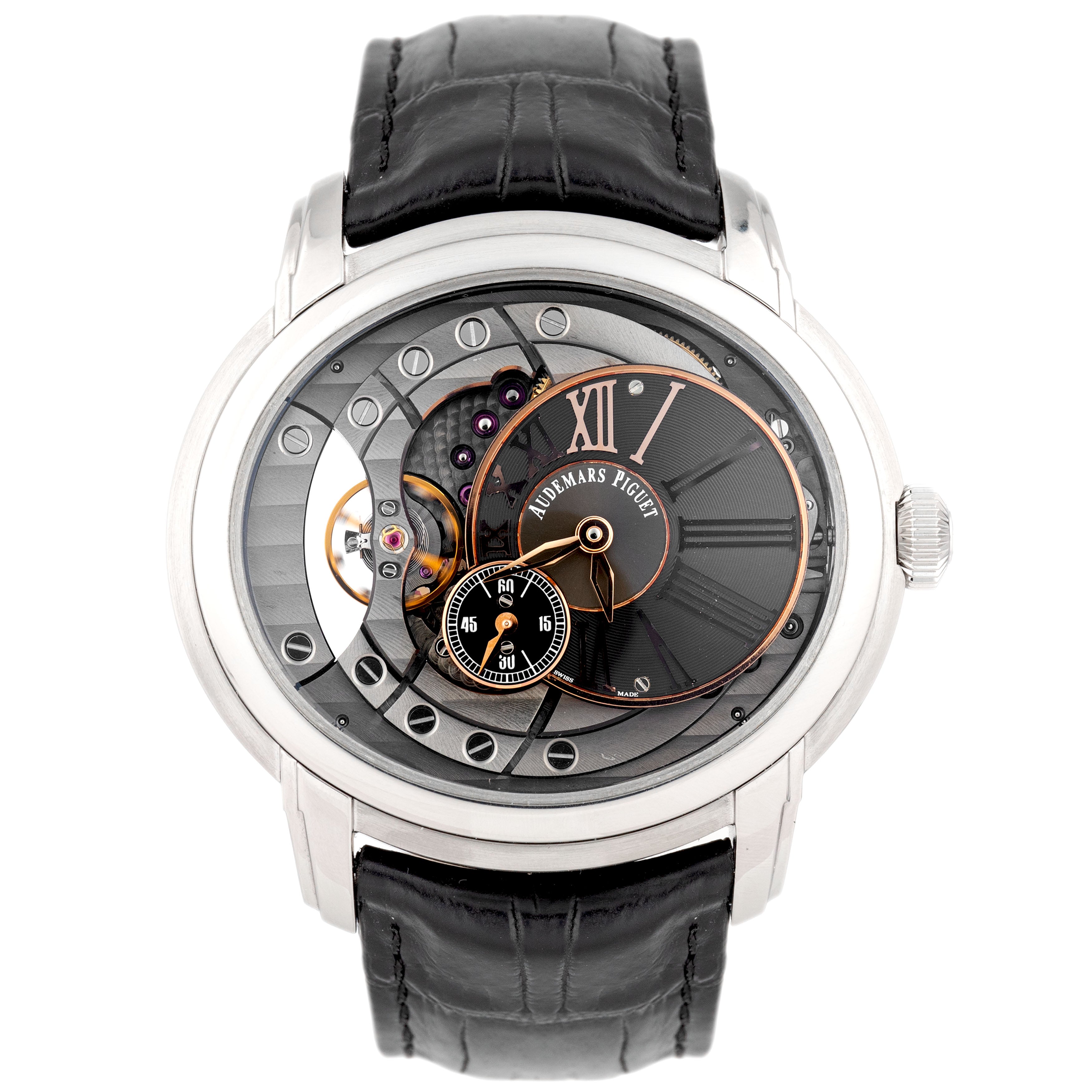 Audemars Piguet Millenary Stainless Steel Skeleton Dial 47X43mm 15350ST.OO.D002CR.01