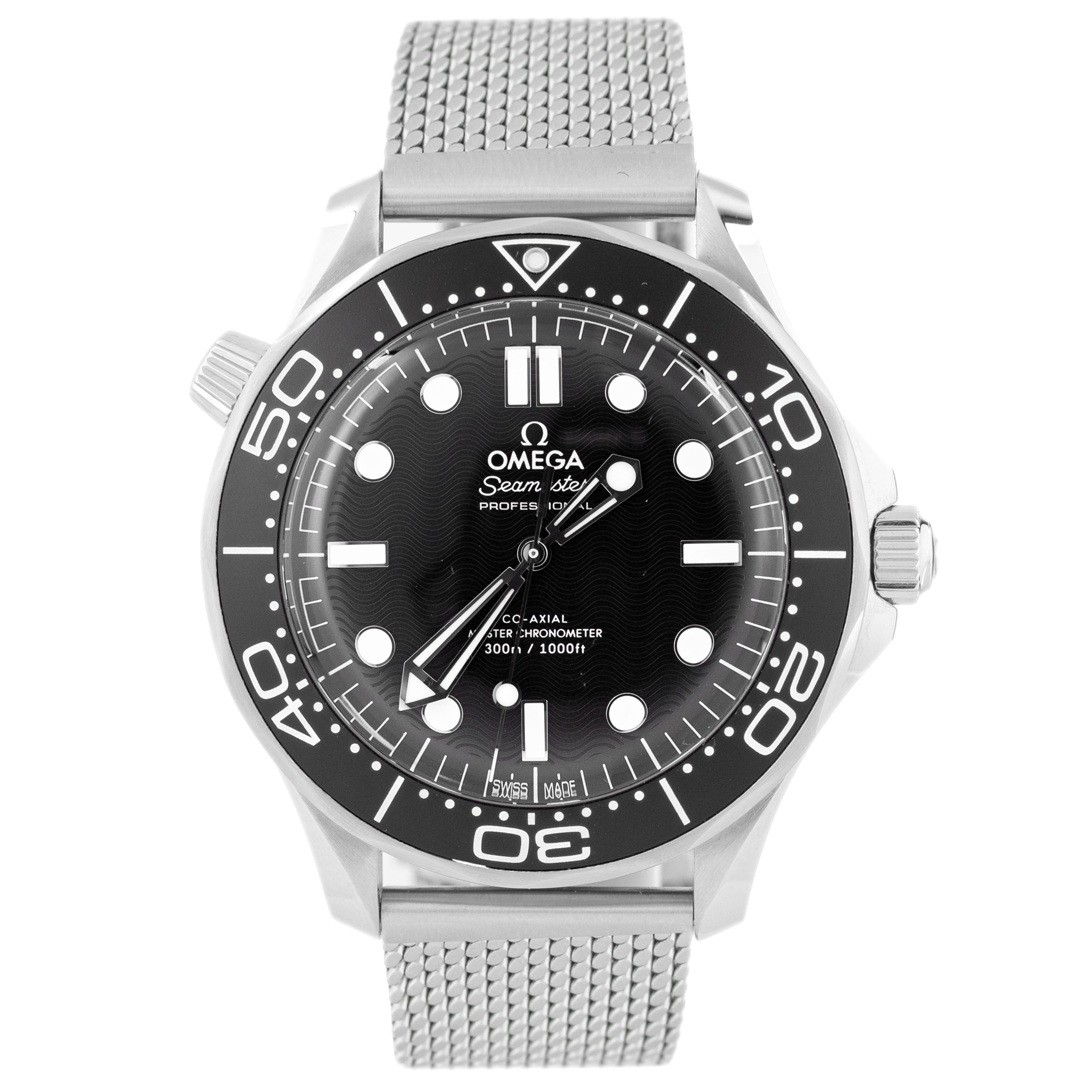 Omega Seamaster Diver 300m Stainless Steel Black  Dial 42mm 210.30.42.20.01.010 Full Set