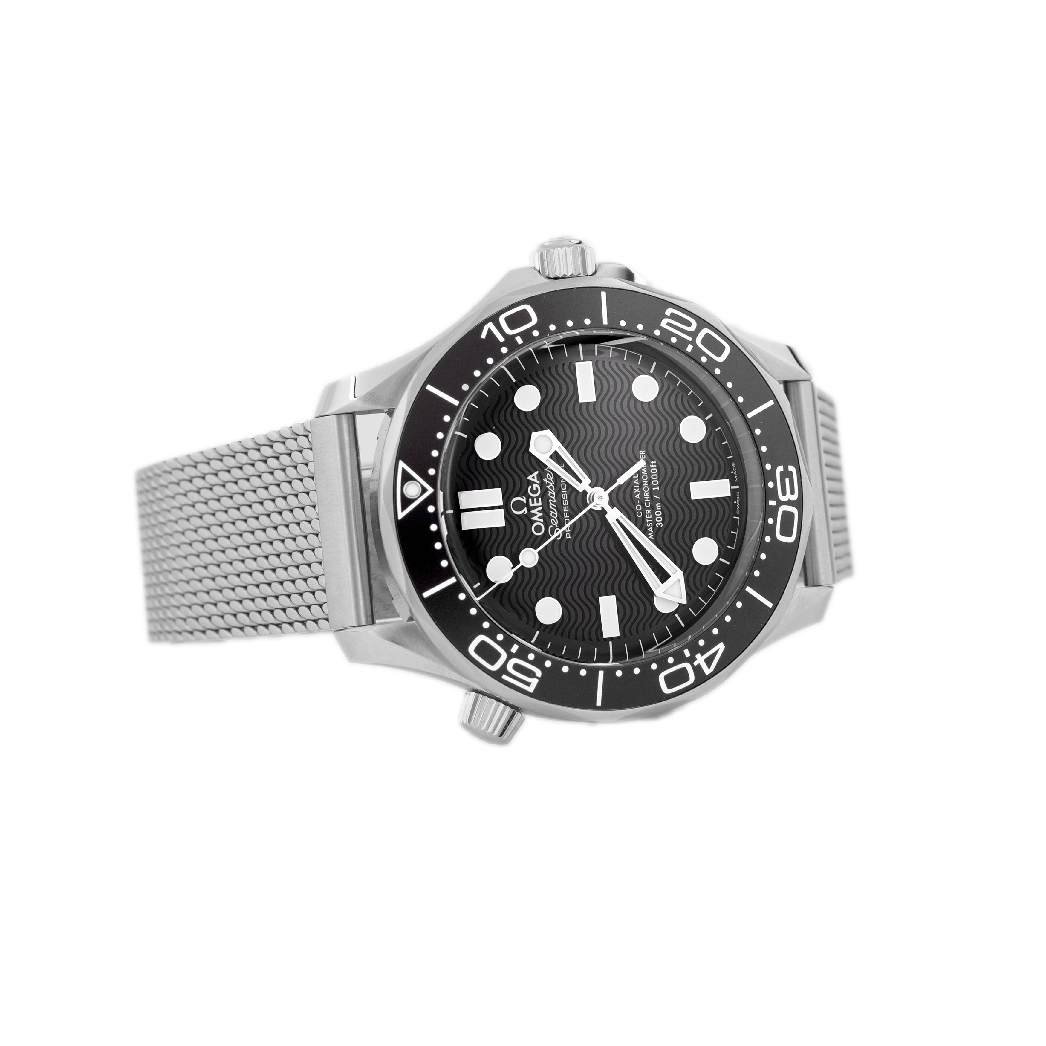 Omega Seamaster Diver 300m Stainless Steel Black  Dial 42mm 210.30.42.20.01.010 Full Set