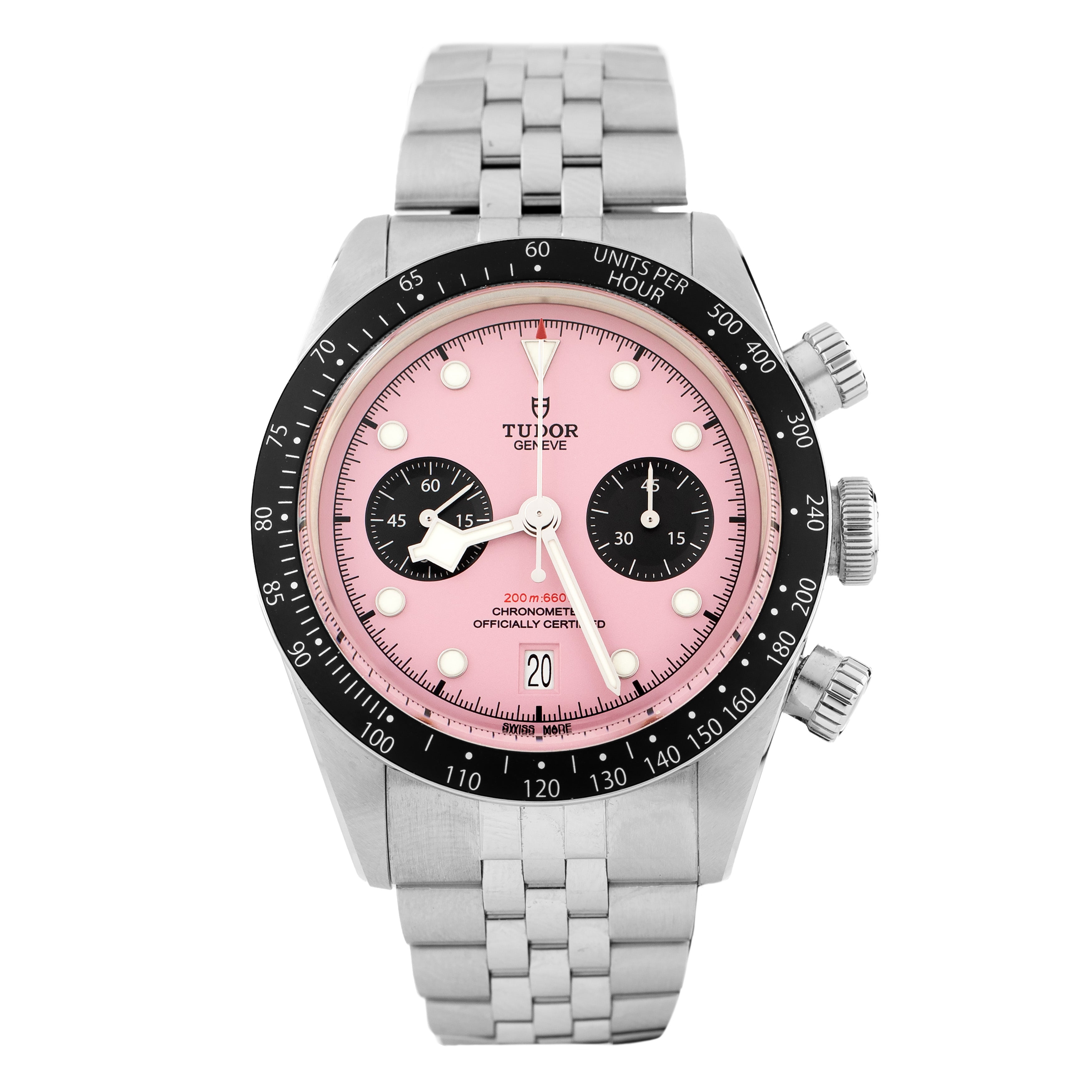 Tudor Black Bay Chrono Stainless Steel Pink Dial 41mm M79360N-0019 Full Set