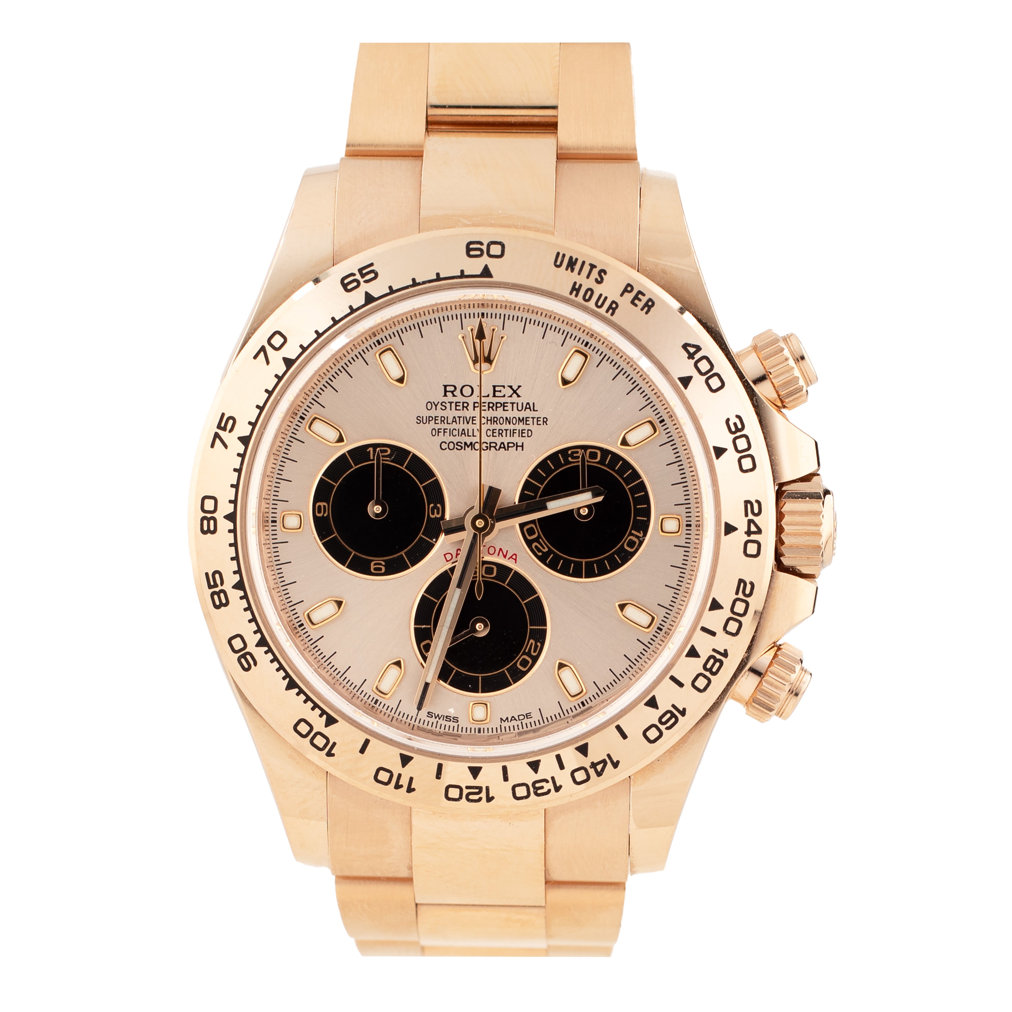 Rolex Cosmograph Daytona Rose Gold Champagne Sundust Dial 40mm 126505 Full Set