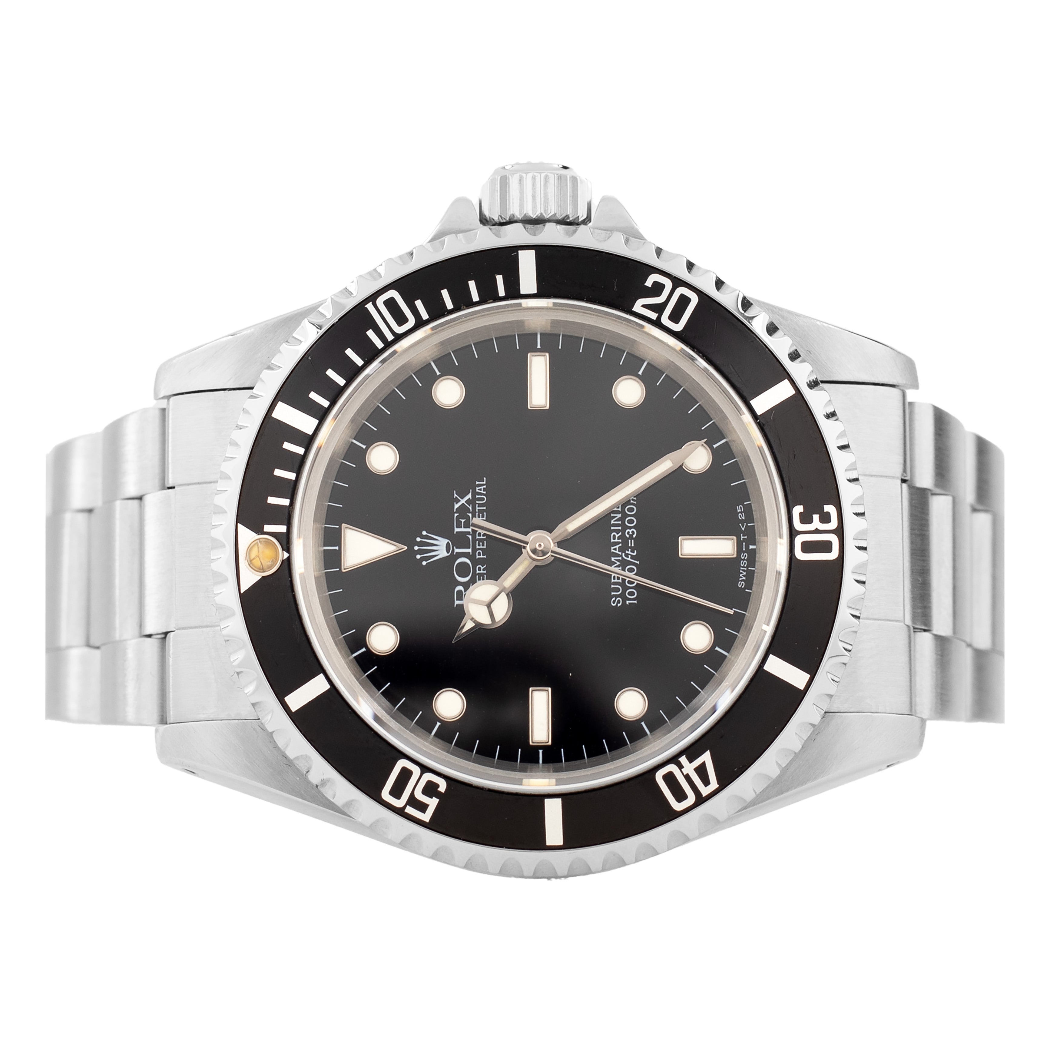 Rolex Submariner Stainless Steel Black Dial 40mm 14060 Full Set
