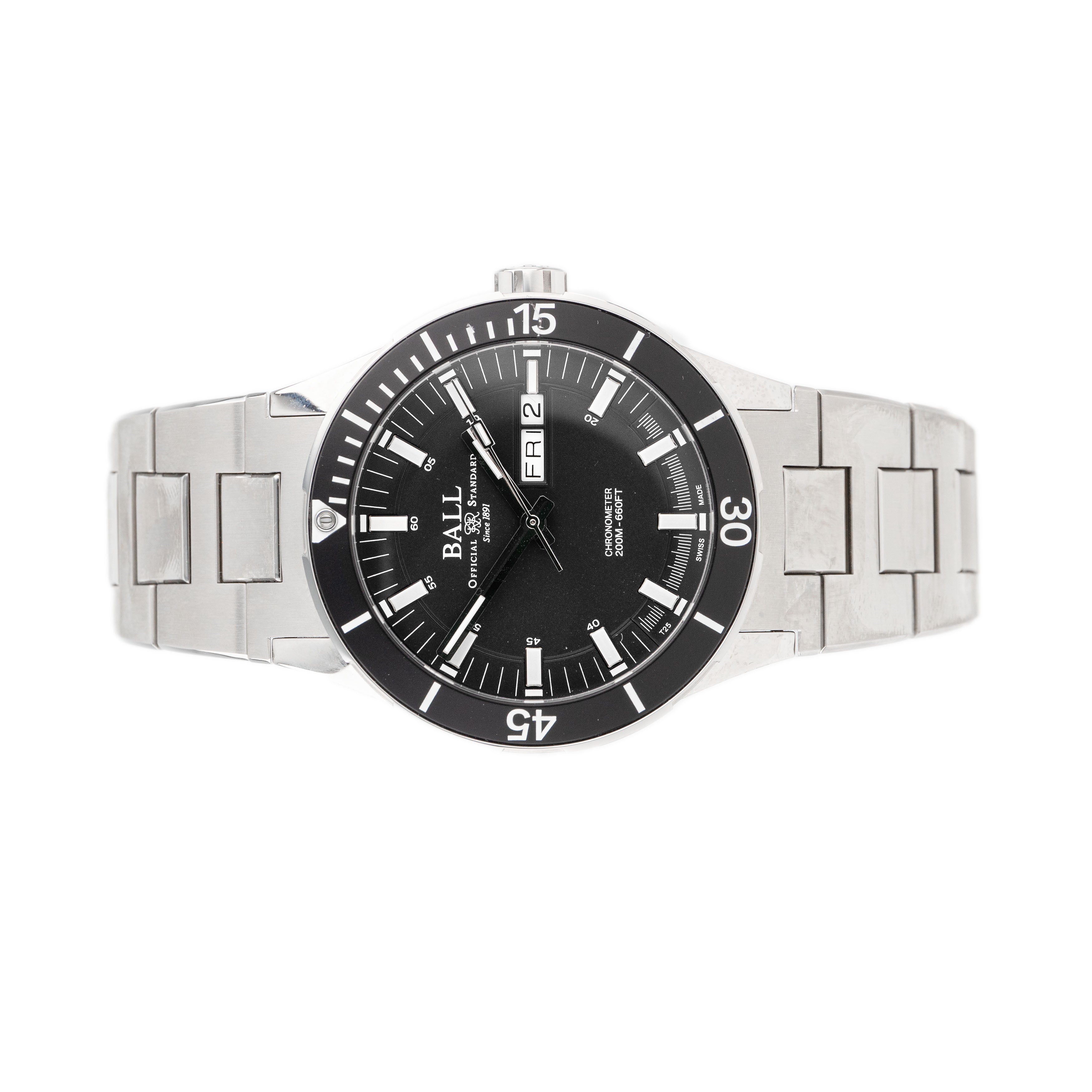 バルバディーン Ball Roadmaster Challenger 18 Stainless Steel Blue Dial 40mm