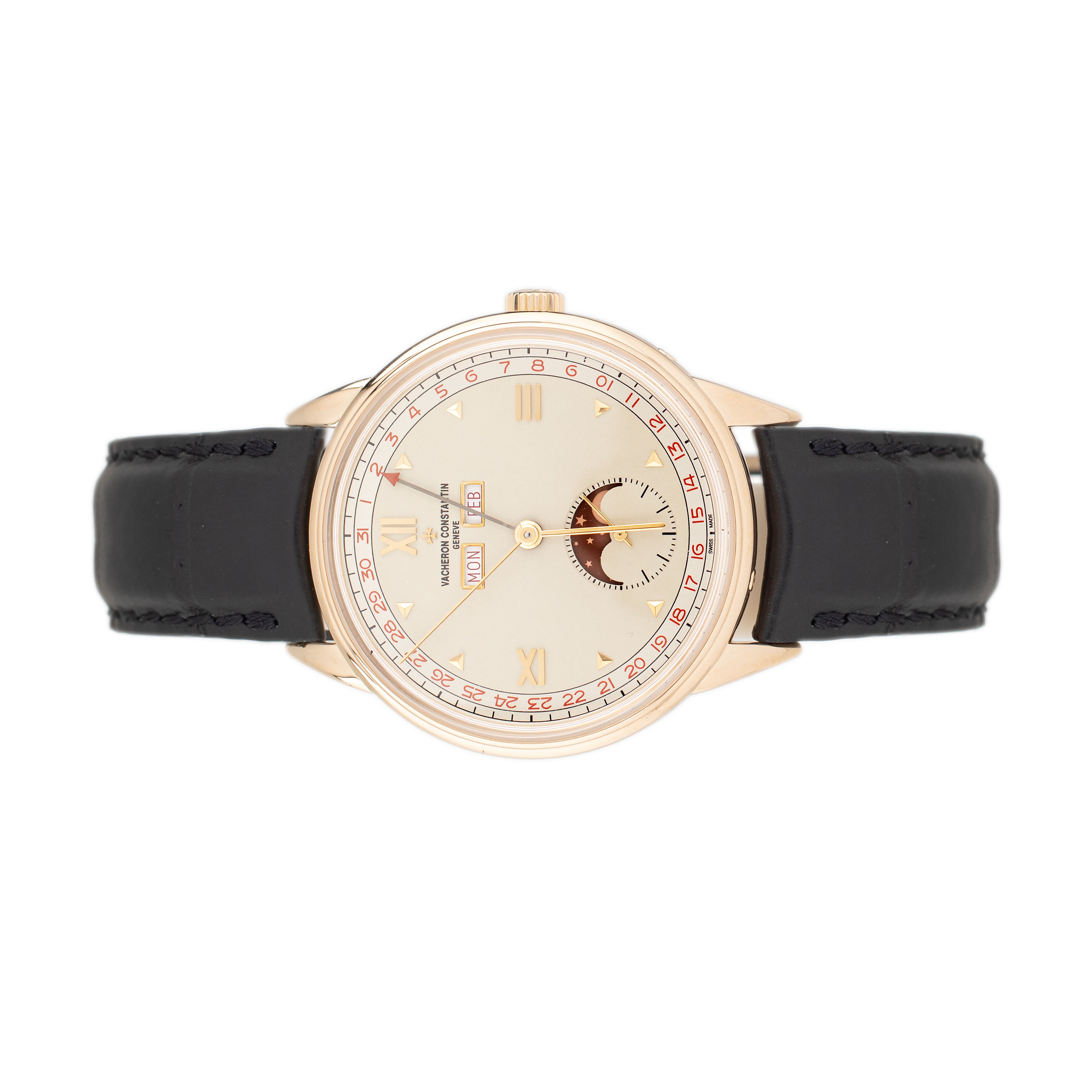 Vacheron Constantin Historiques Triple Calendar Rose Gold Silver 40mm 3100V/000R-B359 Full Set