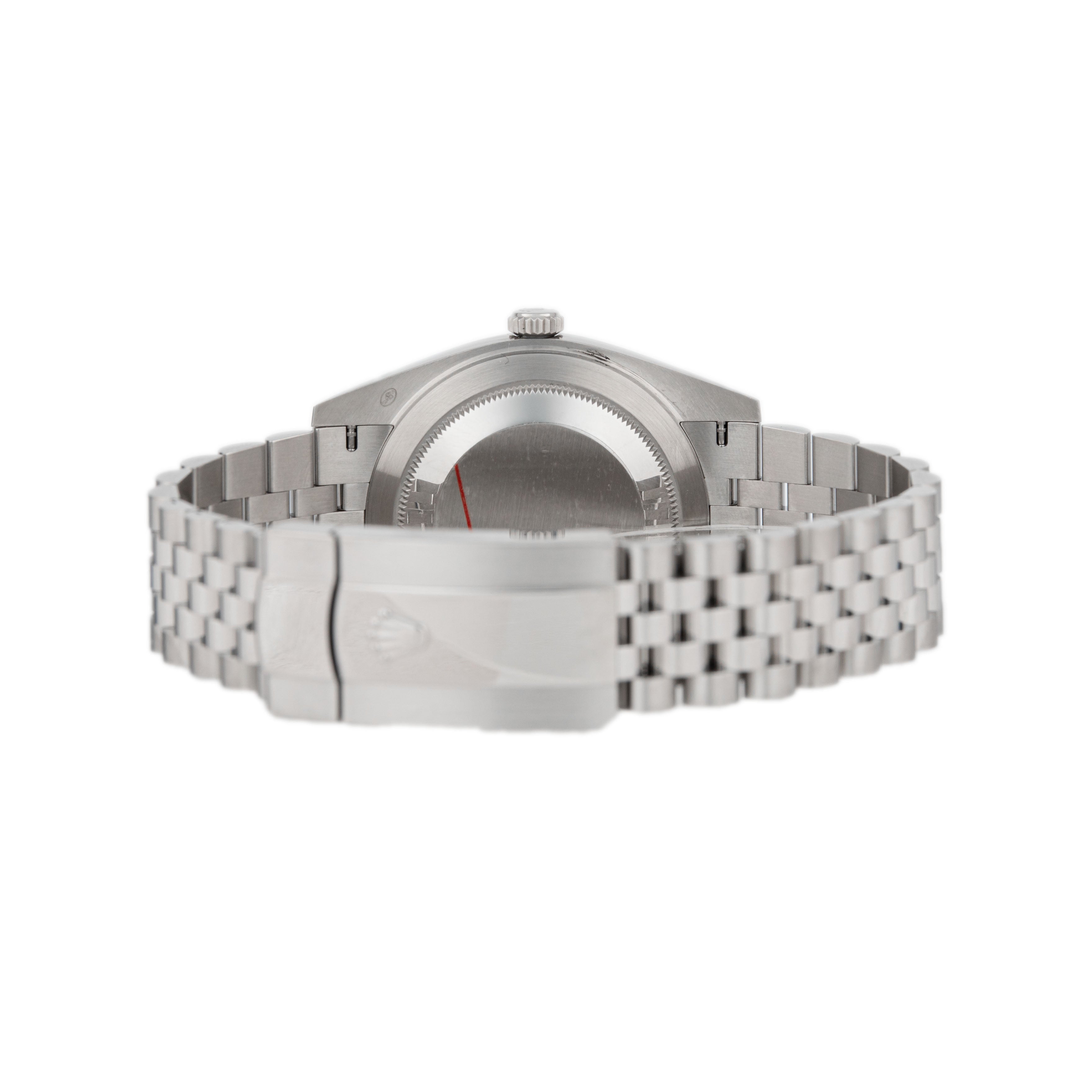 Rolex Datejust 41 Stainless Steel White Dial 41mm Fluted Jubilee 126334 Full Set