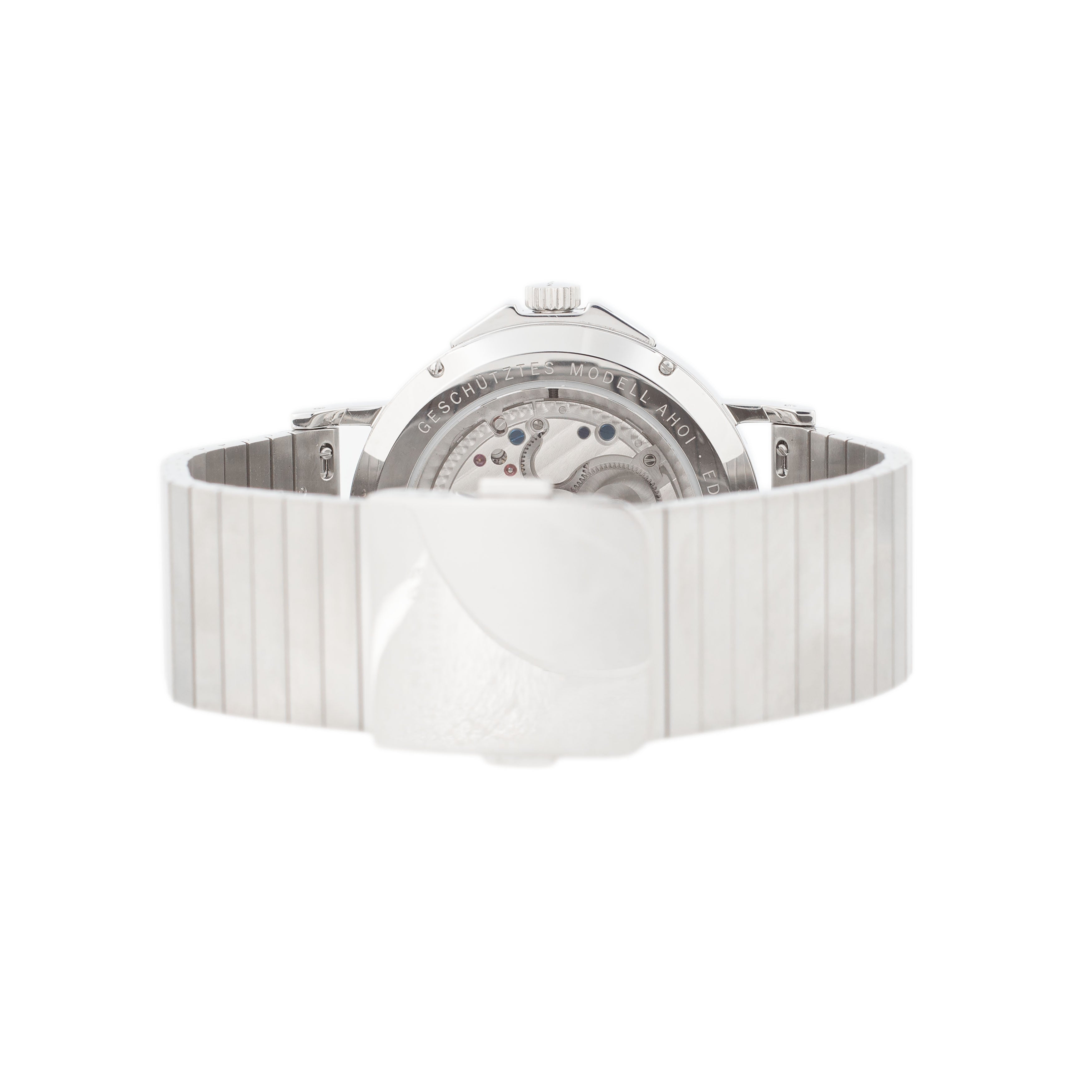 NOMOS Glashutte Ahoi Atlantik Stainless Steel Gray Dial 40mm 552 Full Set