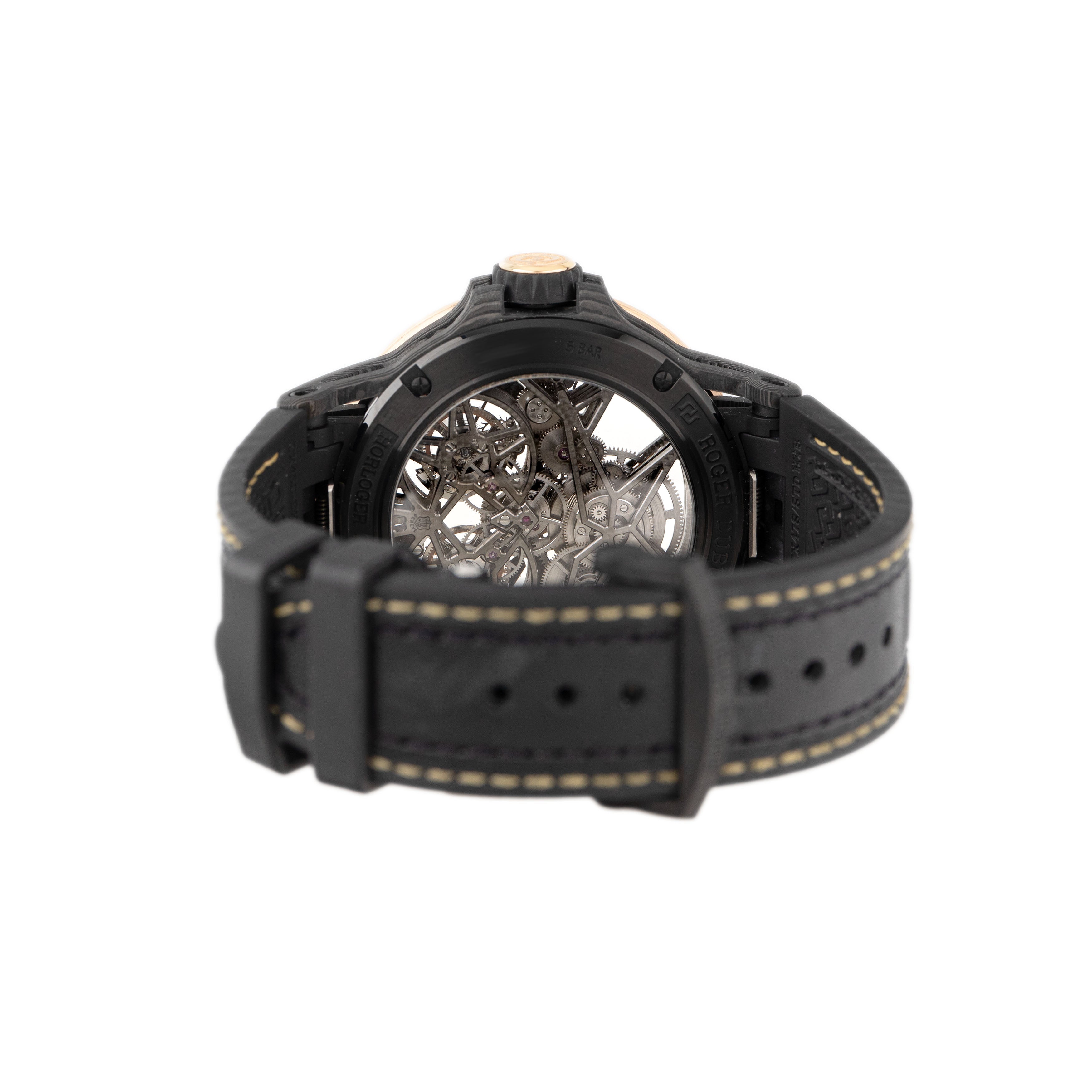 Roger Dubuis Excalibur Spider Double Tourbillon Skeleton Dial Carbon 4