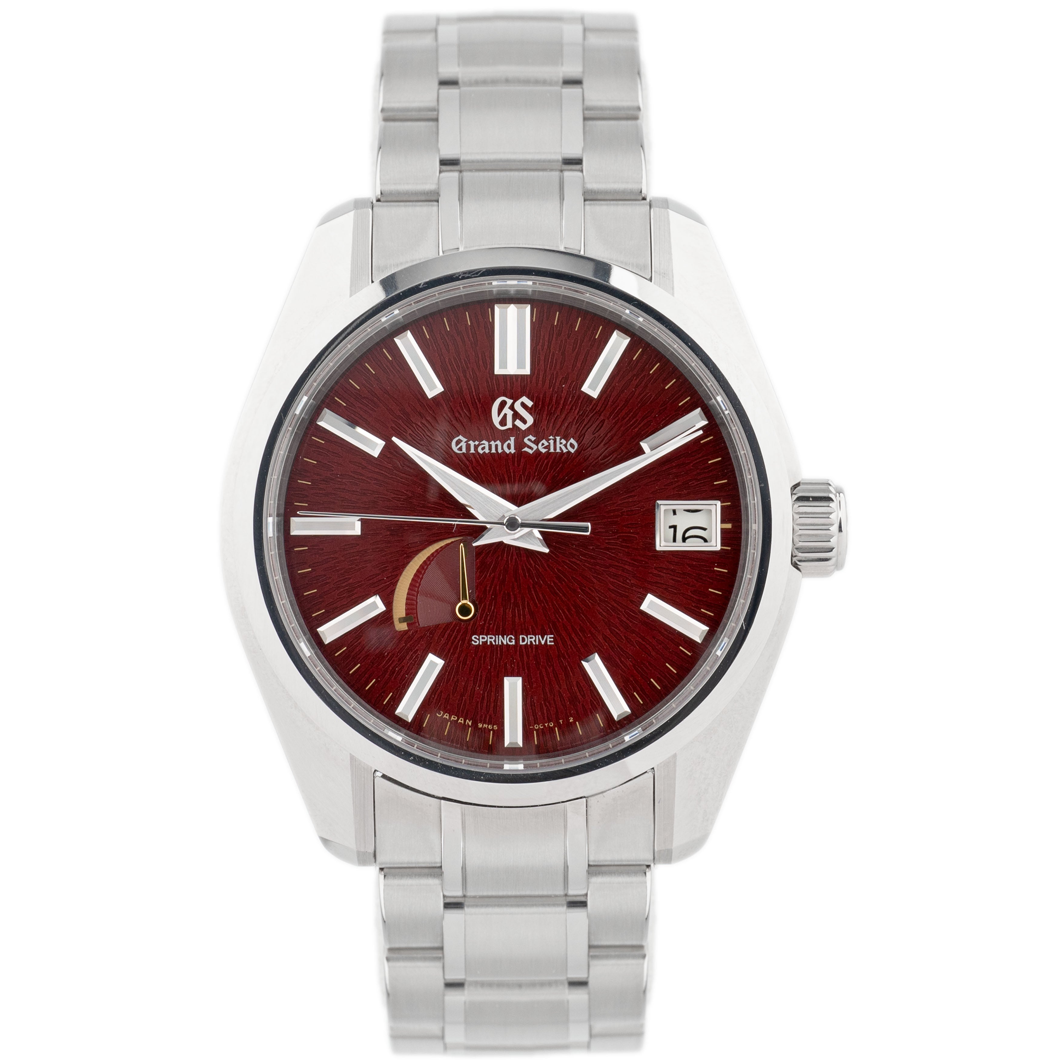 Grand Seiko Heritage Katana Stainless Steel Red Dial 40mm SBGA493 Full