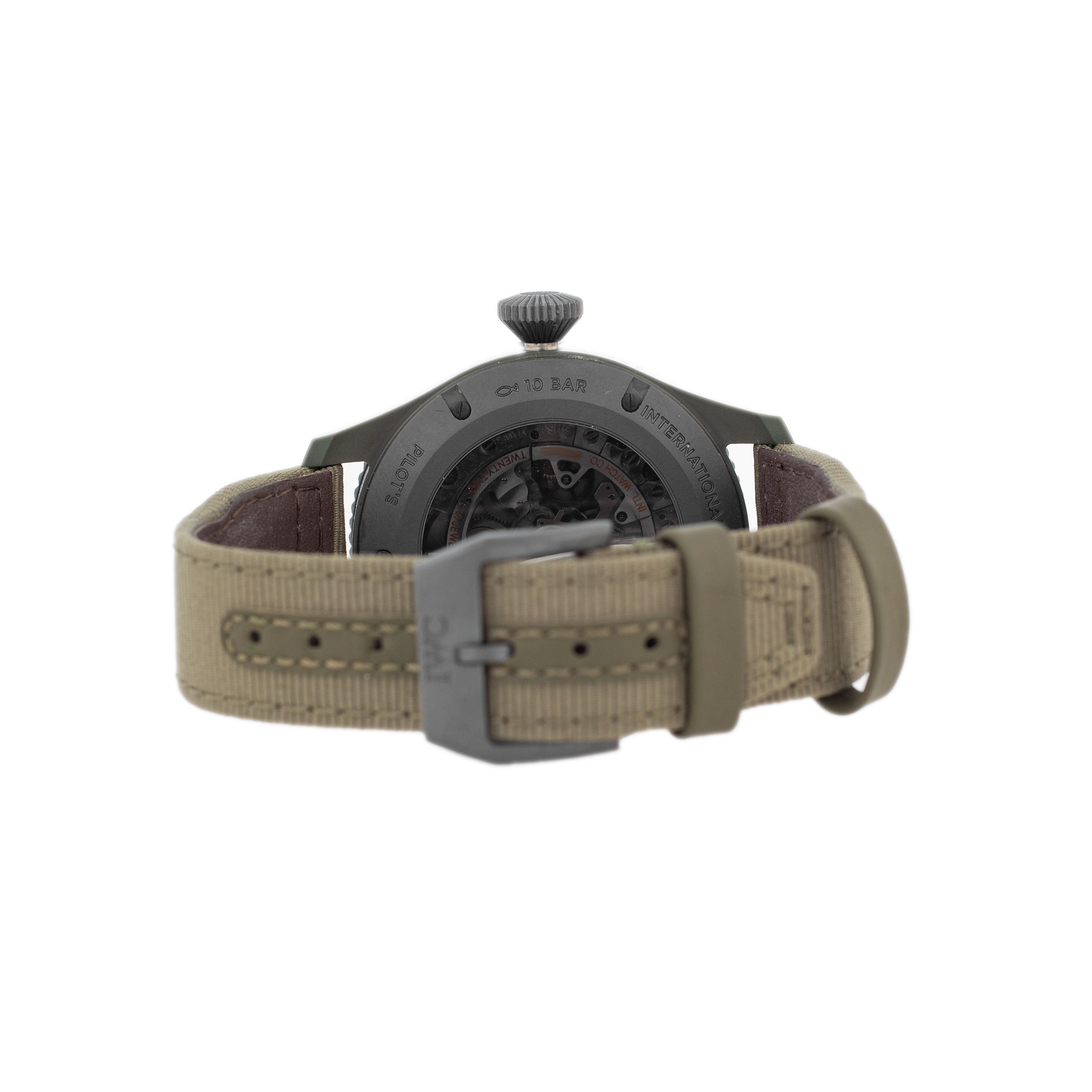 IWC Pilot's Watch Timezoner Top Gun Woodland Ceramic 46mm IW395601 Ful