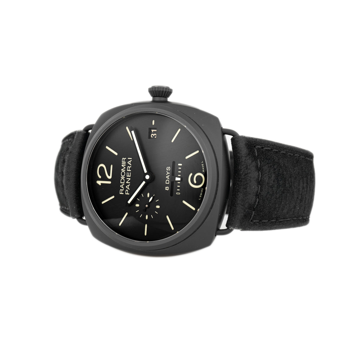 Panerai Radiomir Ceramica 8 Days Ceramic Black Dial 45mm PAM00384 Full Set
