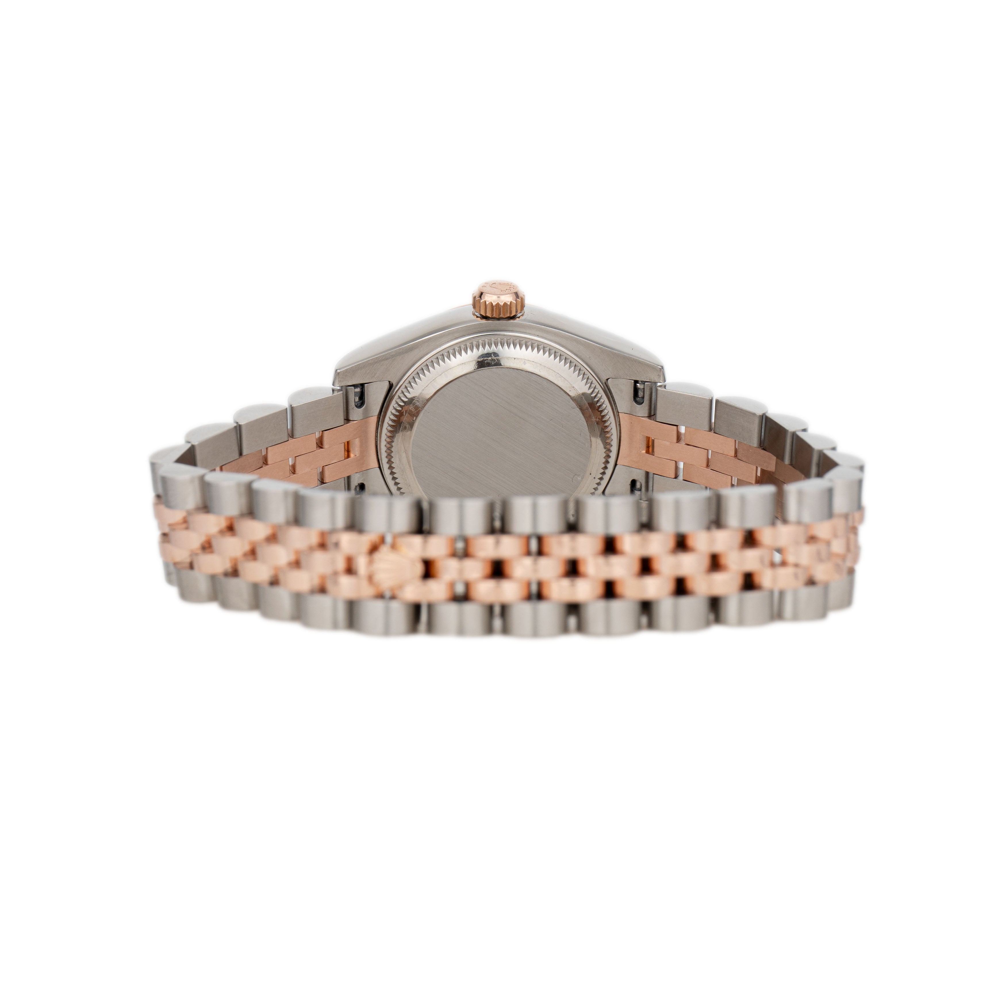 Rolex Lady-Datejust 26 Stainless Steel & Rose Gold Black Dial 179171 Full Set