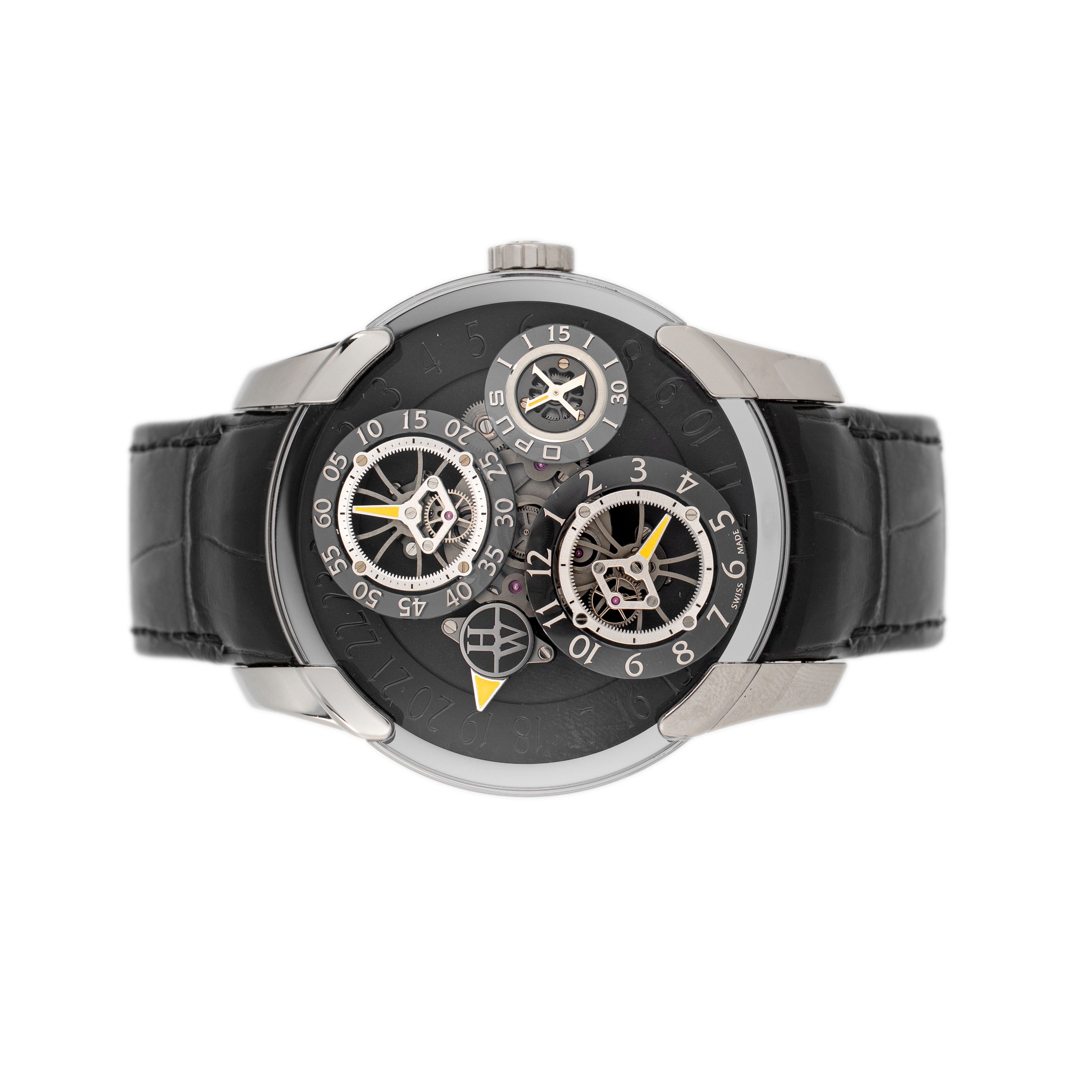 Harry Winston Opus X White Gold Black Dial 46mm 500/MMJFMWL.K Full Set