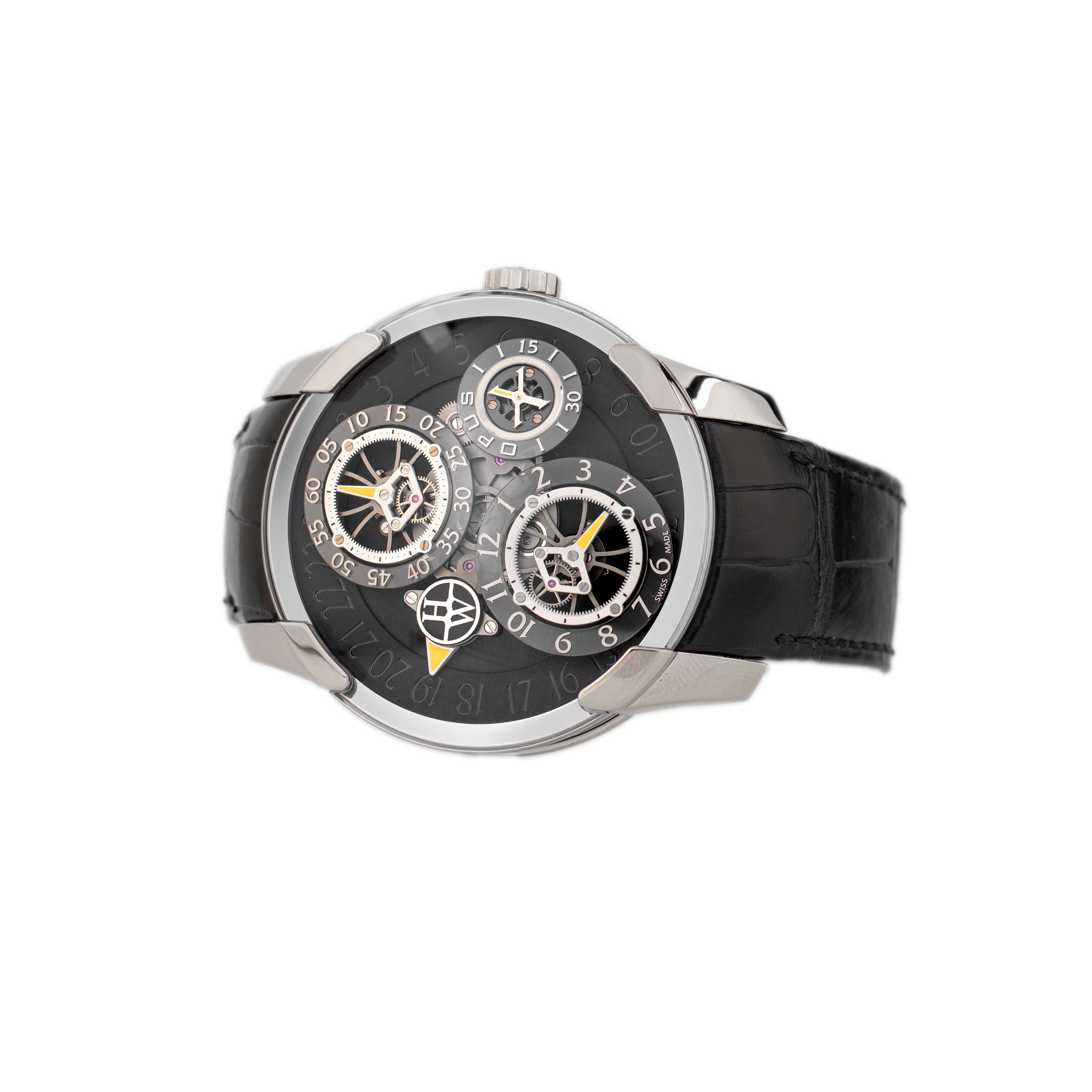Harry Winston Opus X White Gold Black Dial 46mm 500/MMJFMWL.K Full Set