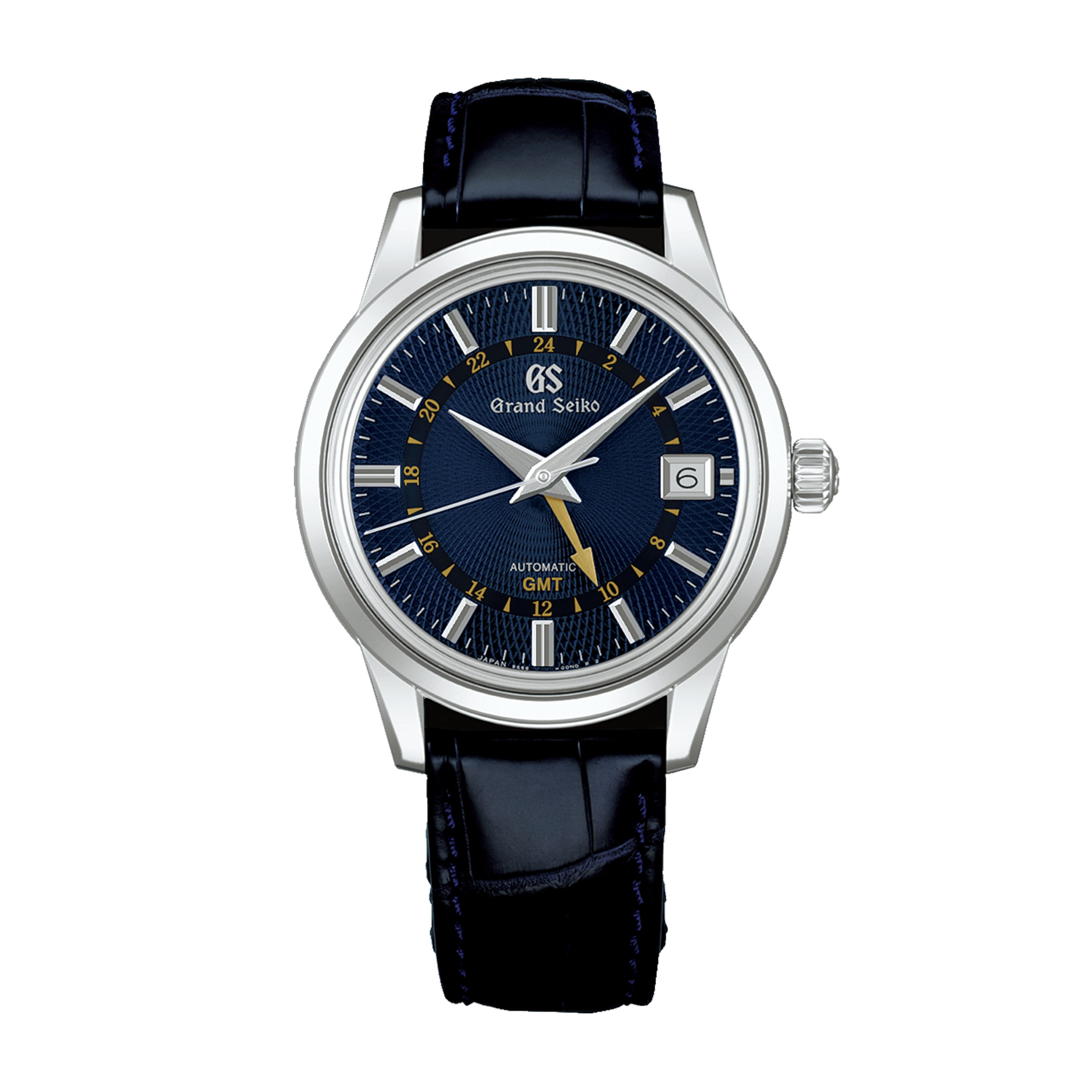 Grand Seiko Elegance Collection GMT Watch, 39.5mm Blue Dial, SBGM257