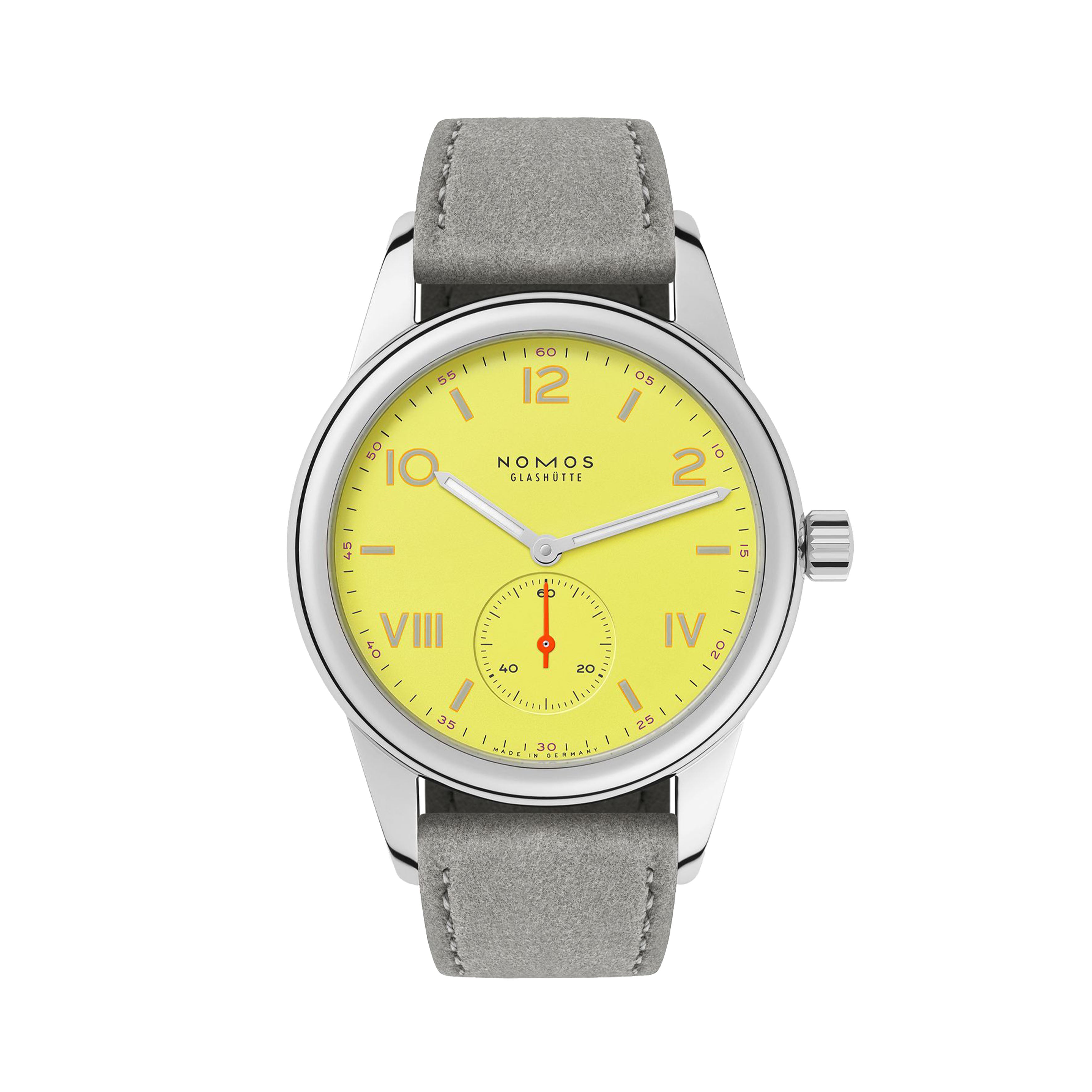 Nomos Glashutte Club Campus Starlight Watch, 36mm Yellow Dial, 718.GB