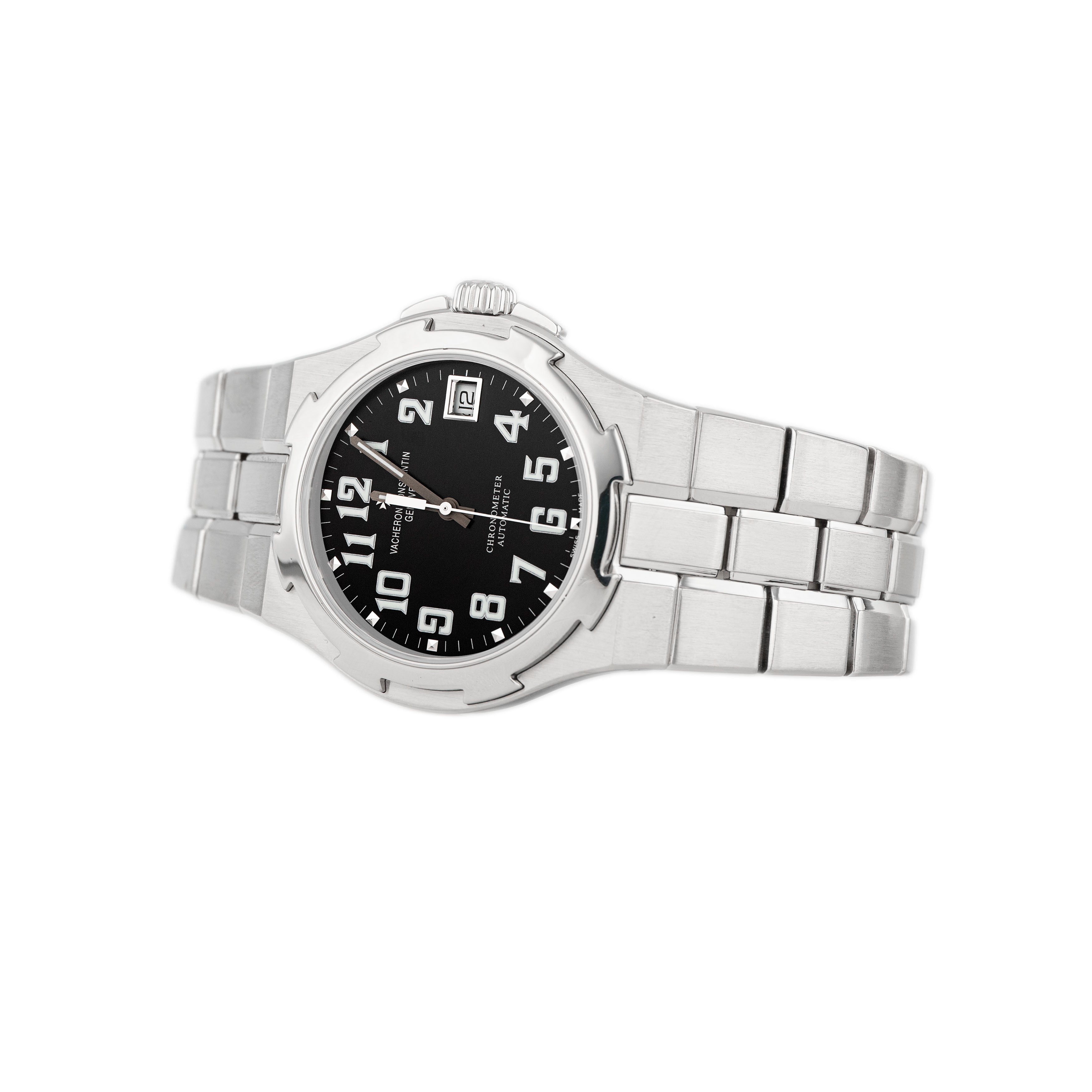 Vacheron Constantin Overseas Stainless Steel Black Dial 37mm 42042/423A Full Set