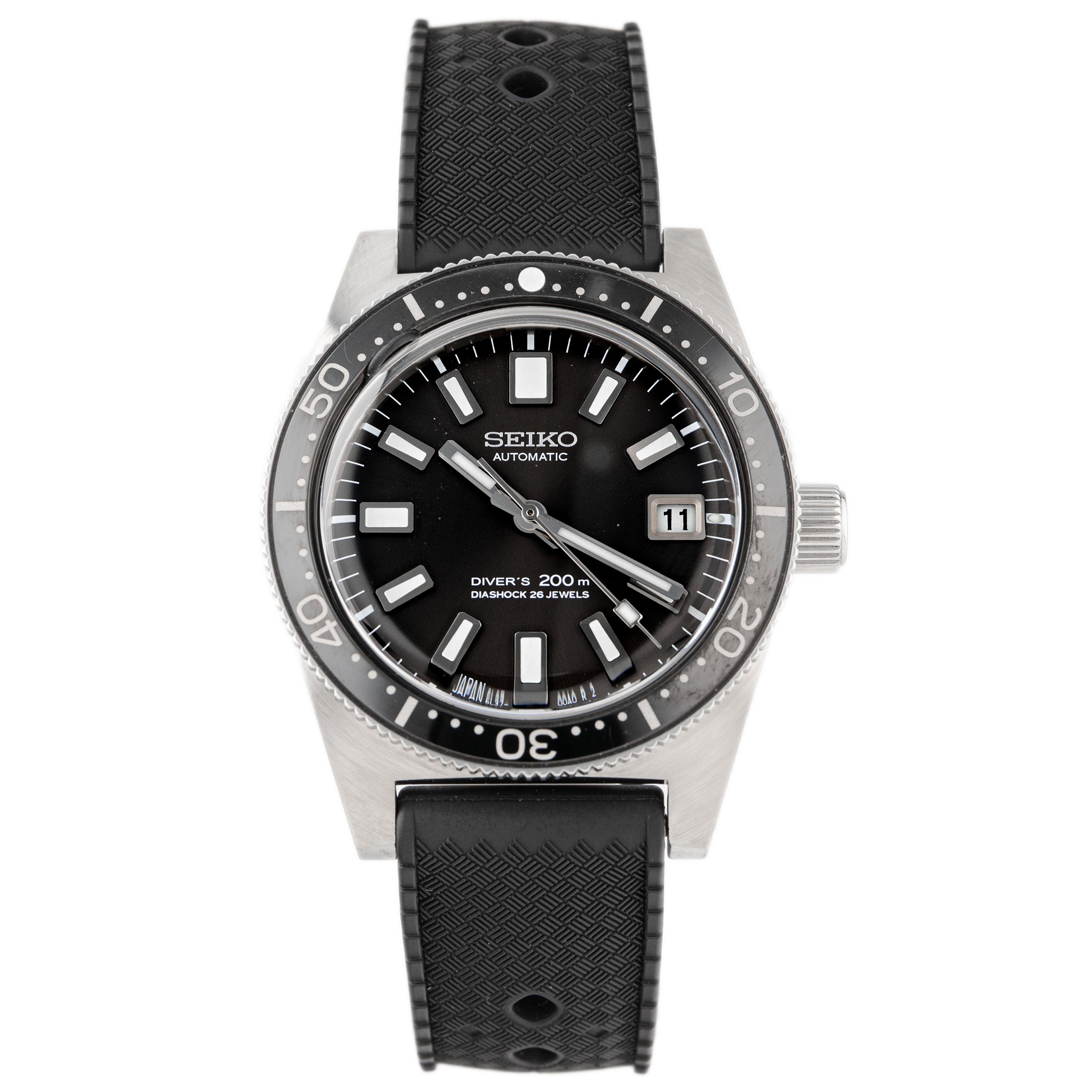 Seiko Prospex 1965 Diver's Re-creation Stainless Steel Black Dial 38mm SJE093 Full Set