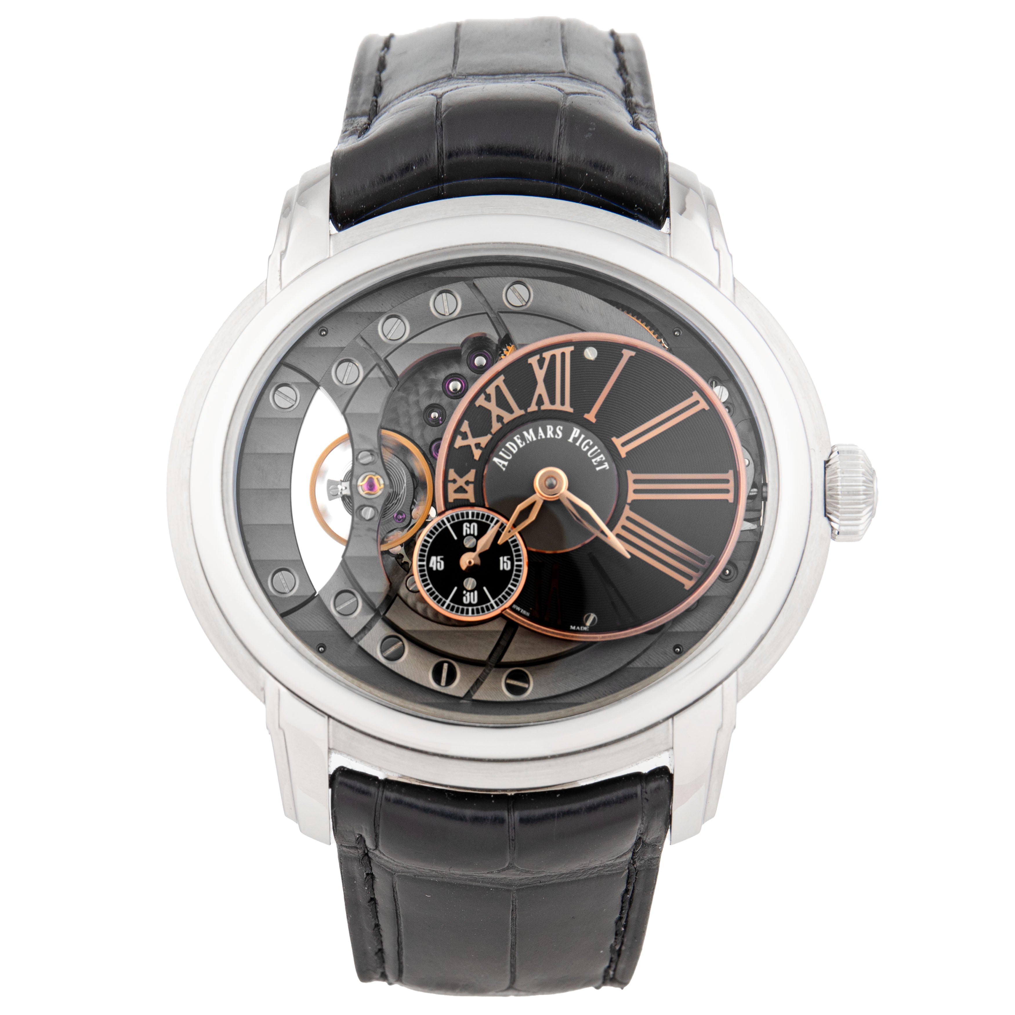 Audemars Piguet Millenary Stainless Steel Skeleton Dial 47mm 15350ST.OO.D002CR.01