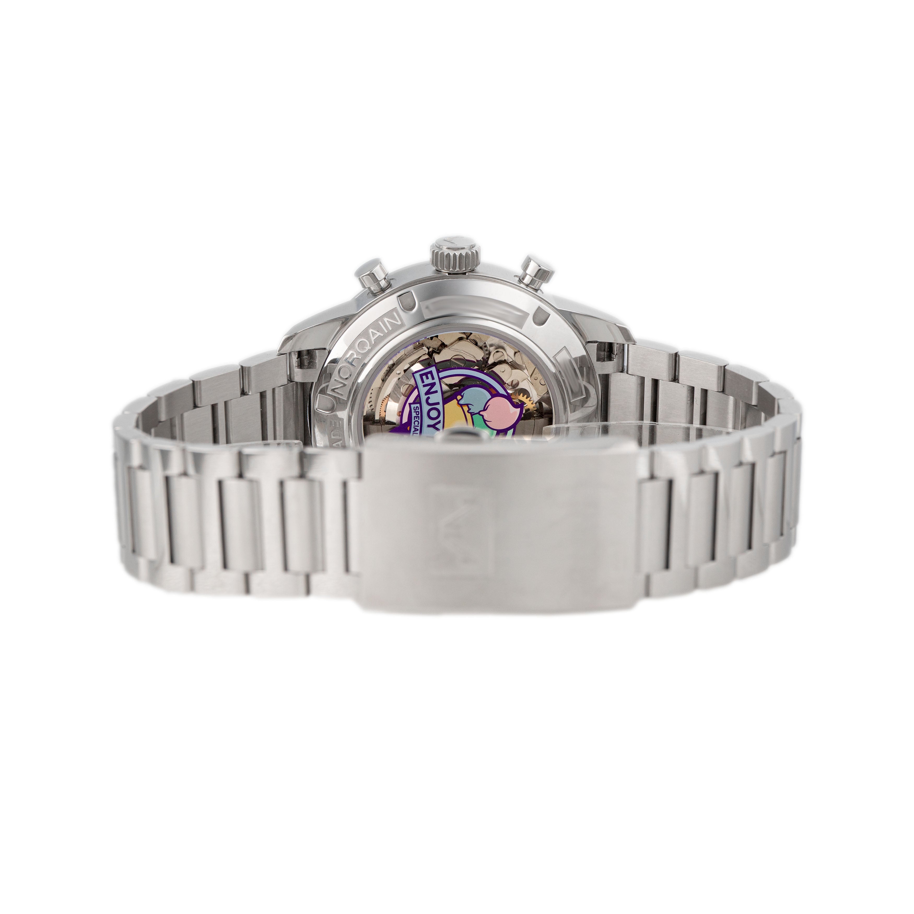 Norqain Freedom 60 Enjoy Life Special Edition Stainless Steel White Di