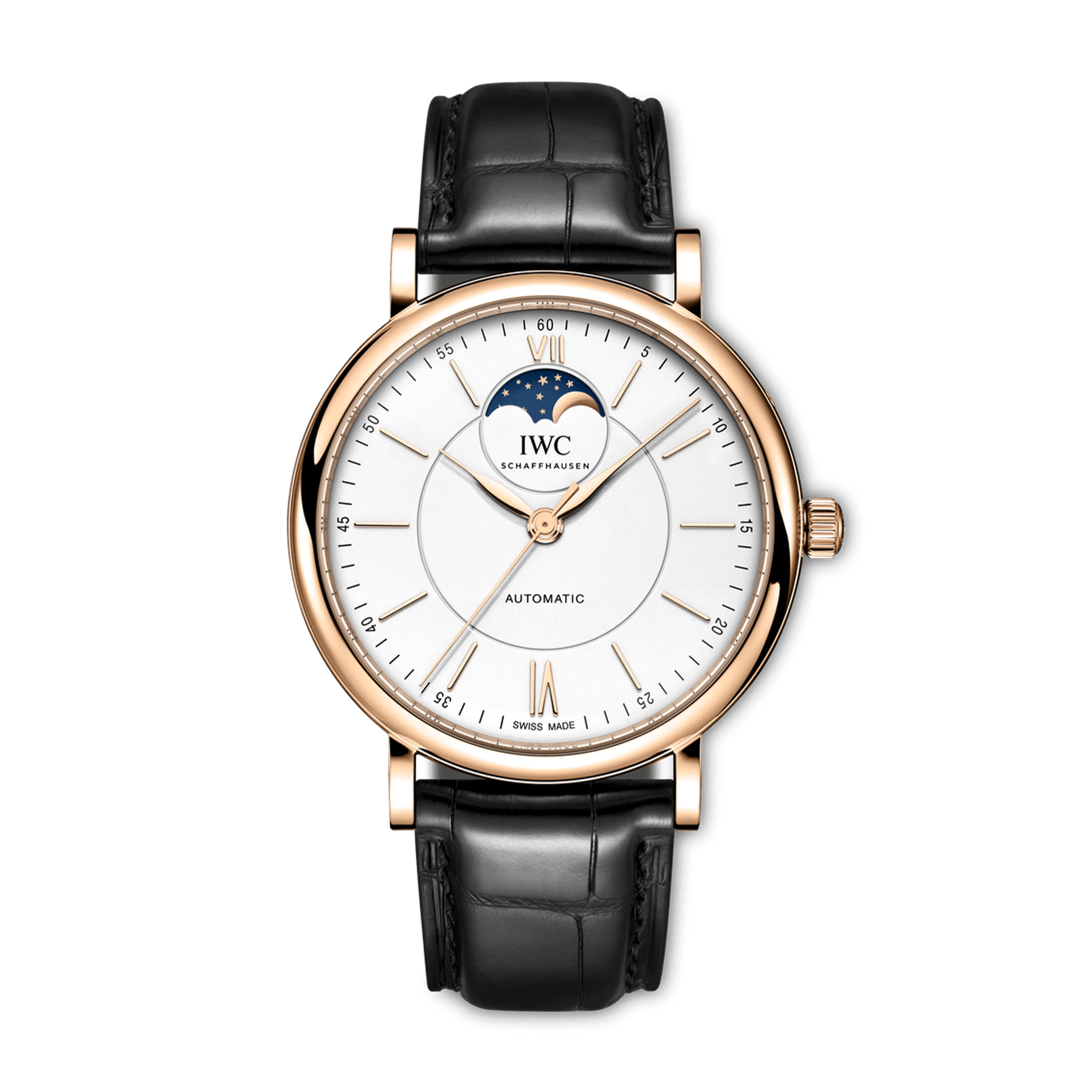 IWC Portofino Automatic Moon Phase Watch, 37mm Blue Dial, IW459402