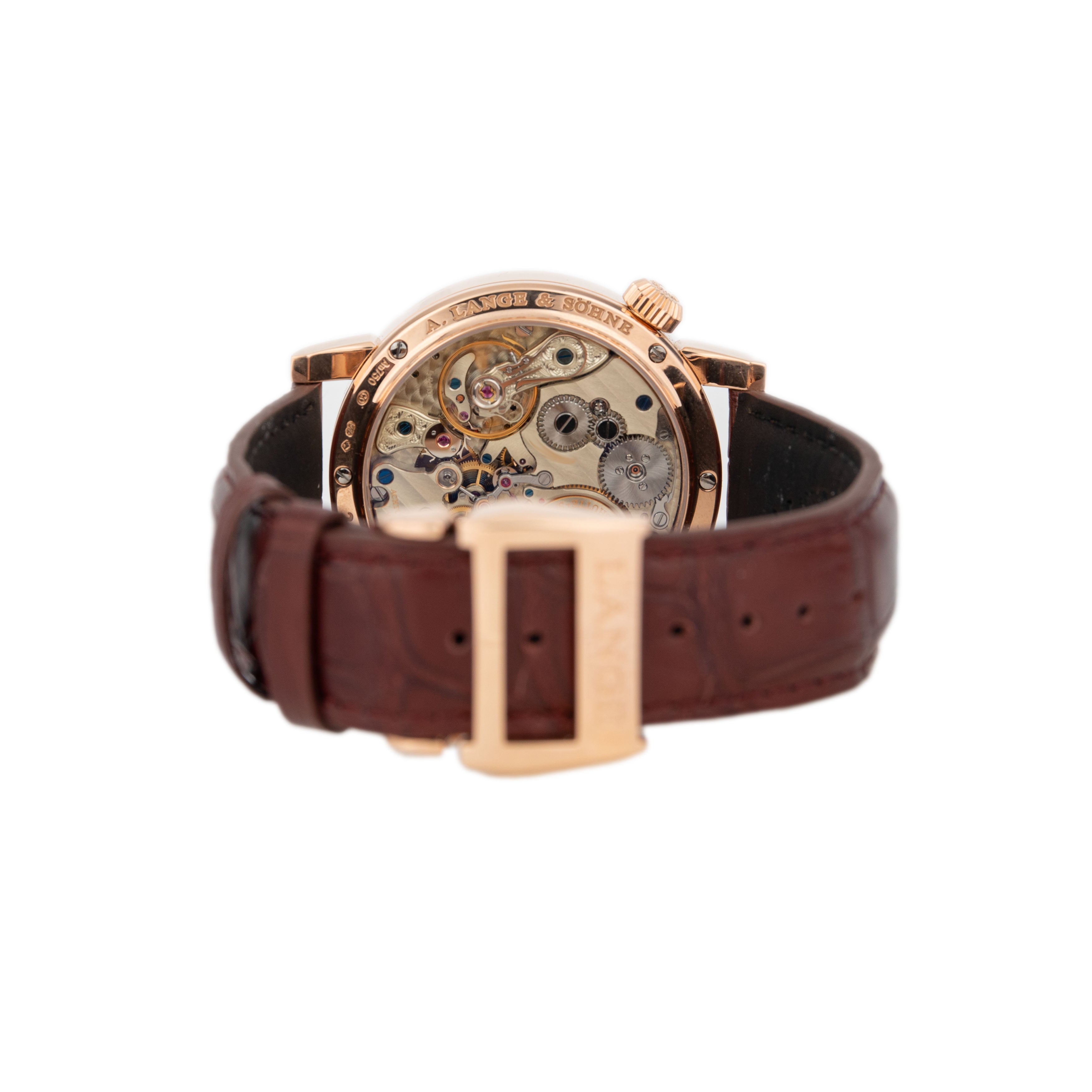 A. Lange & Sohne Zeitwerk Rose Gold Silver Dial 41.9mm 140.032 Full Set